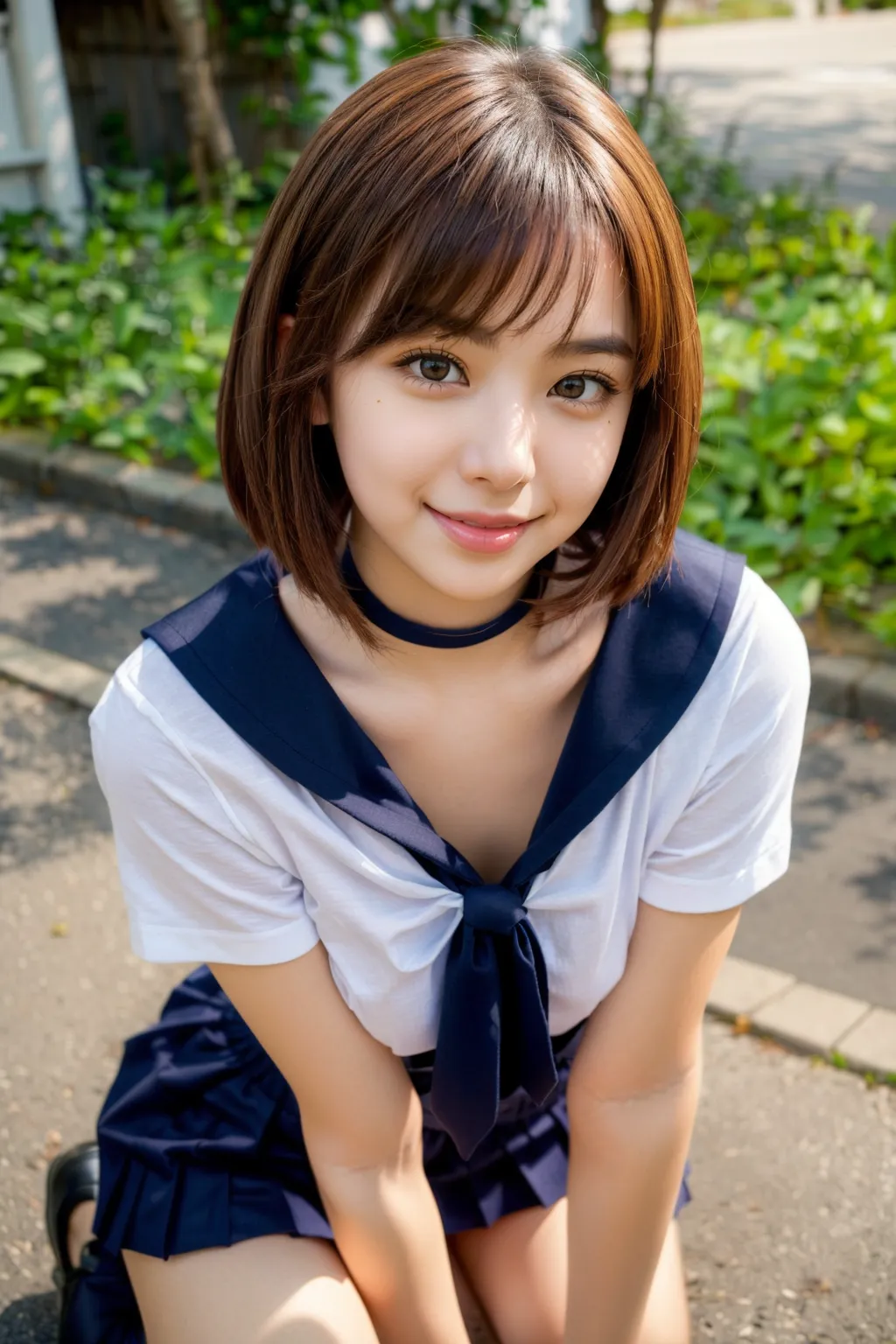 【「ロリ・小柄×学制服」AIエロ画像（リアル・実写・フォト風）745枚まとめ！(7ページ目)のエロ画像26枚目