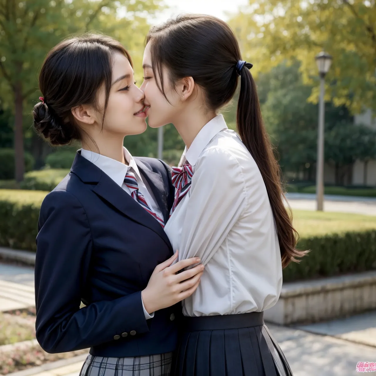 【「爆乳・超乳×学制服」AIエロ画像（リアル・実写・フォト風）1962枚まとめ！(20ページ目)のエロ画像4枚目