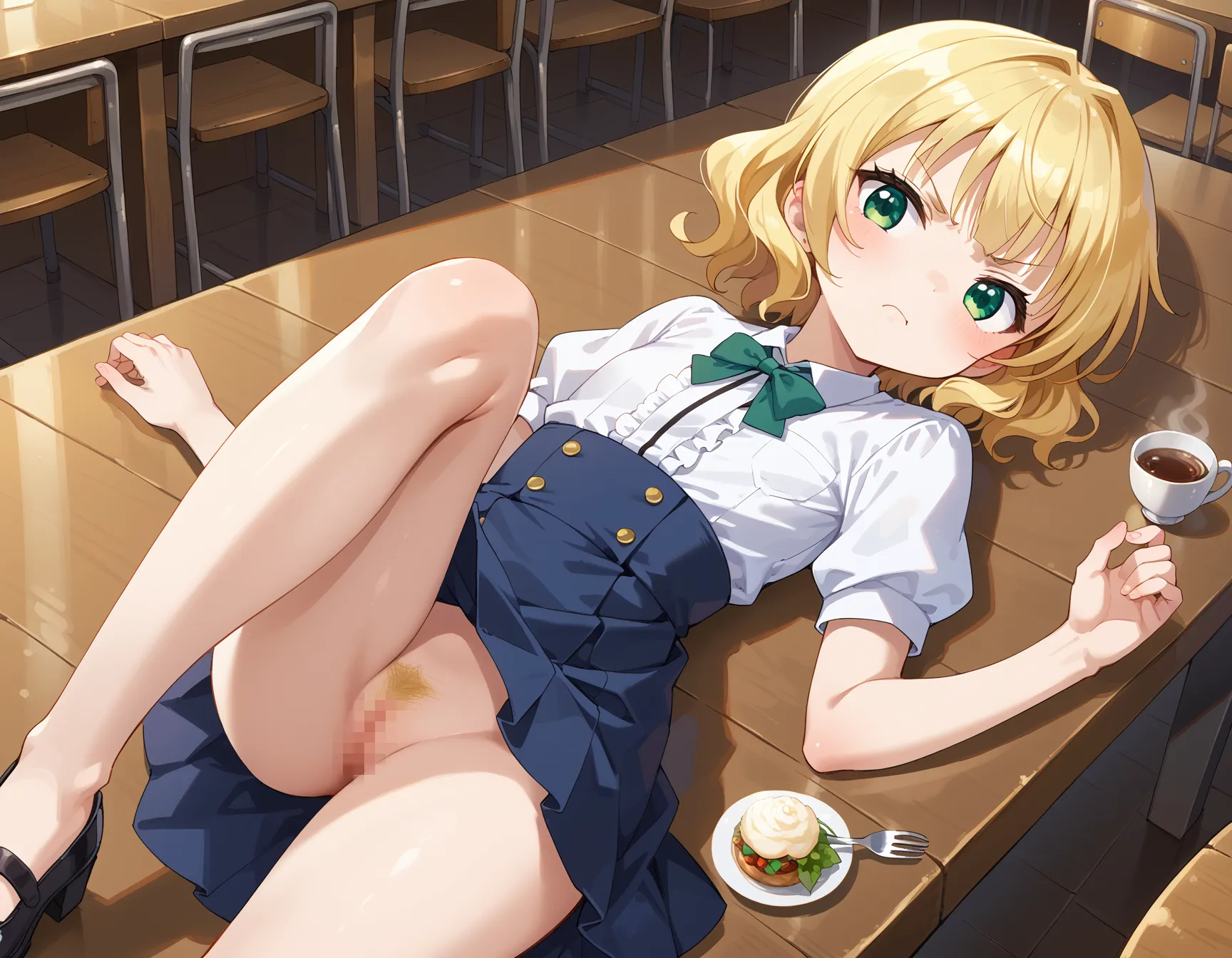 【「貧乳」AIエロ画像（イラスト・アニメ・二次元風）8390枚まとめ！(85ページ目)のエロ画像3枚目