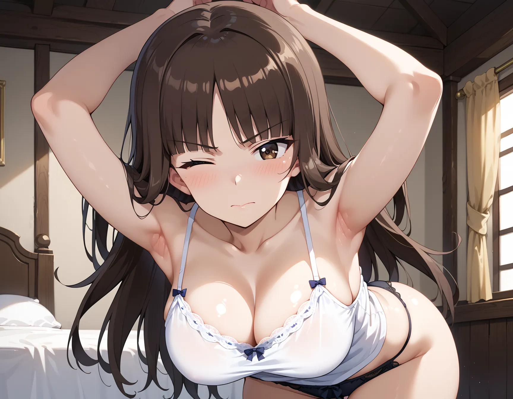 【「下着（ブラジャー・パンティ）」AIエロ画像（イラスト・アニメ・二次元風）15996枚まとめ！(157ページ目)のエロ画像22枚目