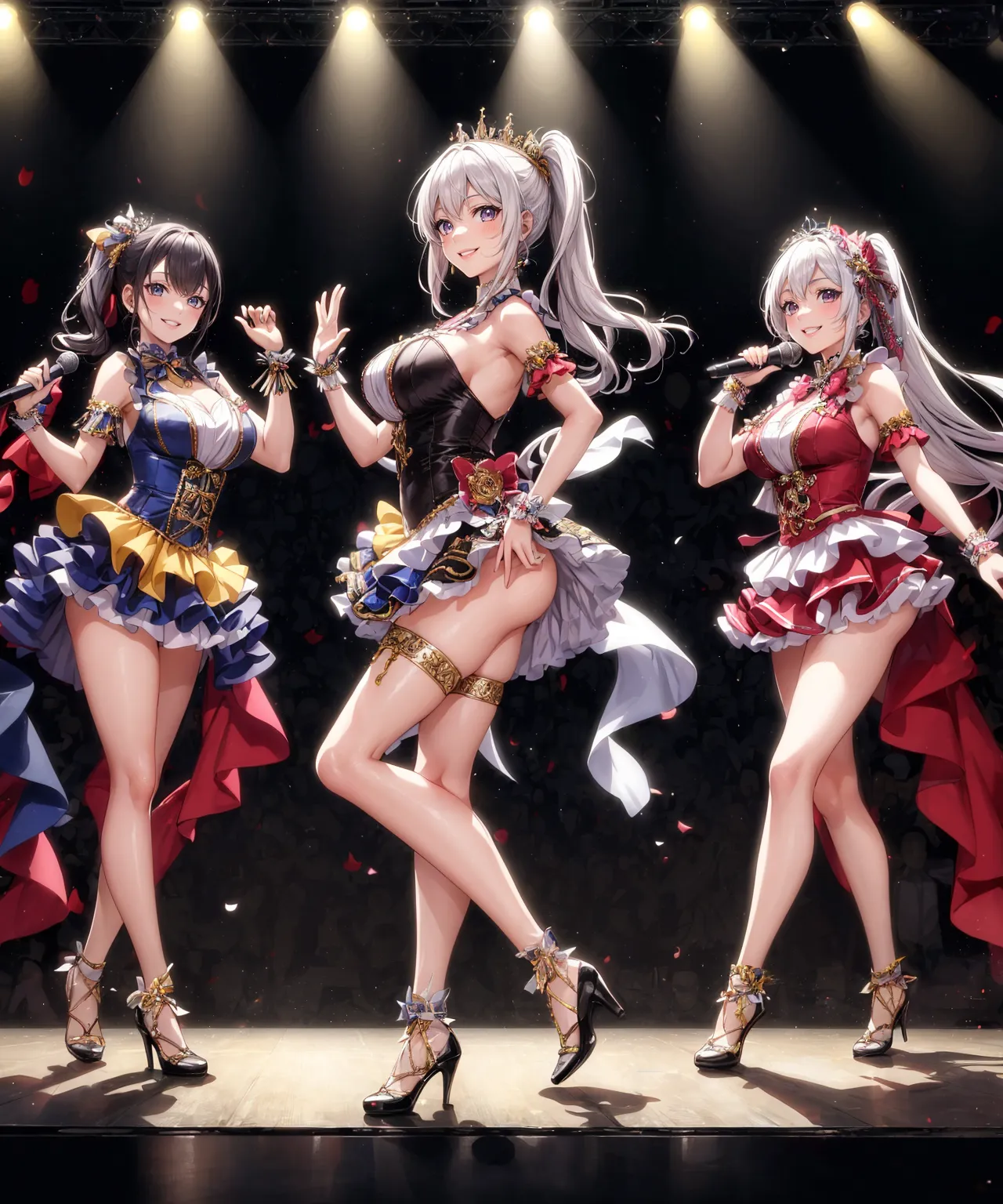 【「巨乳×アイドル」AIエロ画像（イラスト・アニメ・二次元風）253枚まとめ！(3ページ目)のエロ画像14枚目