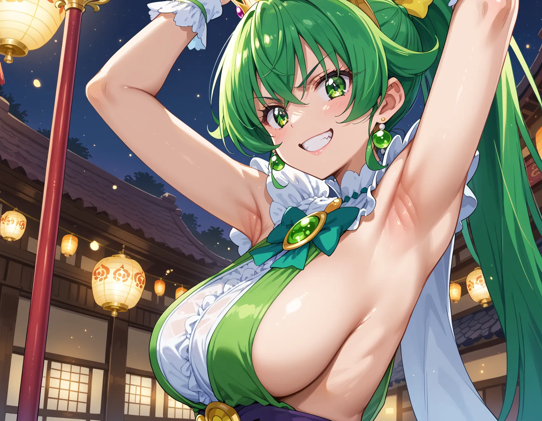 【「腋・脇」AIエロ画像（イラスト・アニメ・二次元風）4705枚まとめ！(48ページ目)のエロ画像1枚目