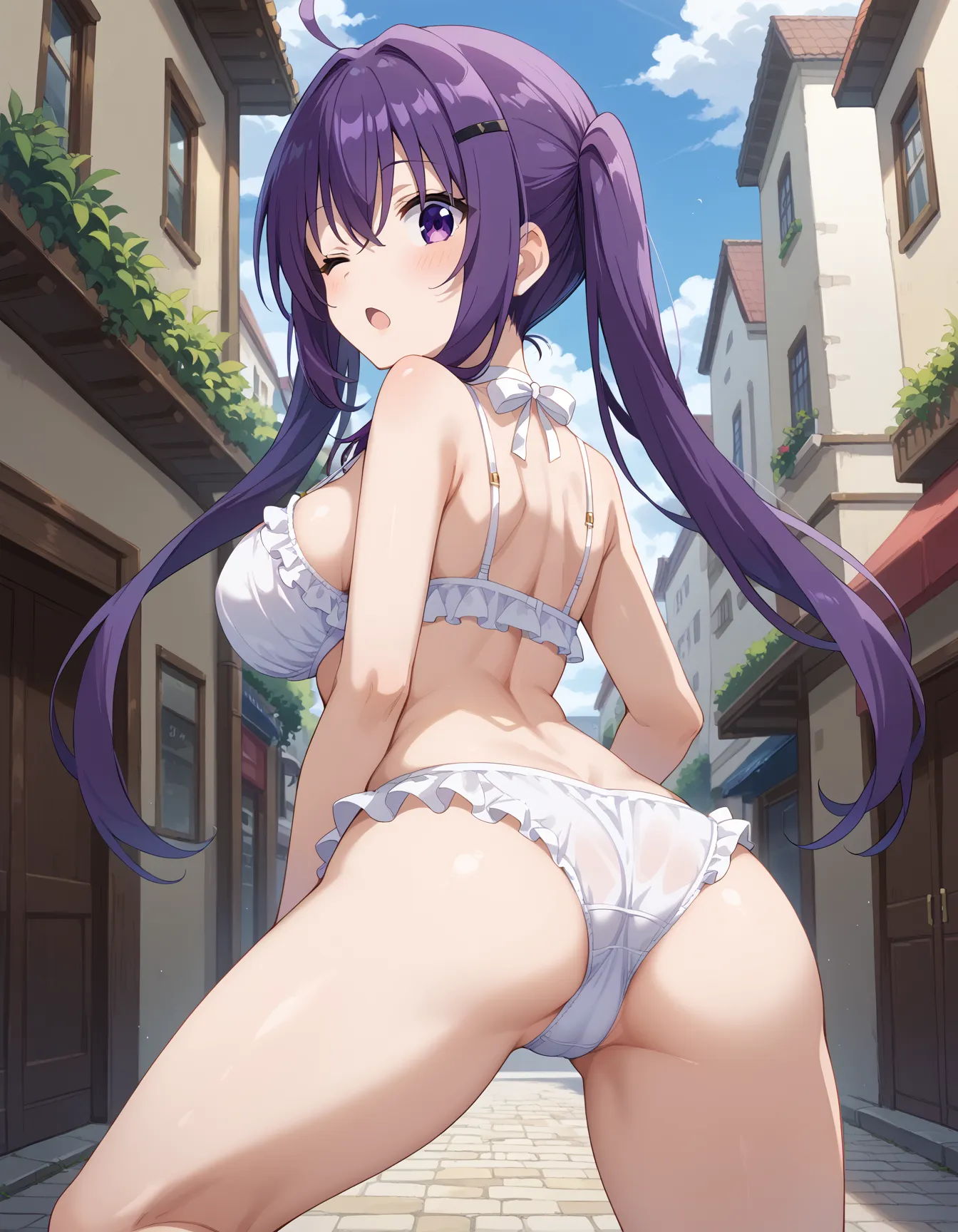 【「下着（ブラジャー・パンティ）」AIエロ画像（イラスト・アニメ・二次元風）15996枚まとめ！(155ページ目)のエロ画像16枚目