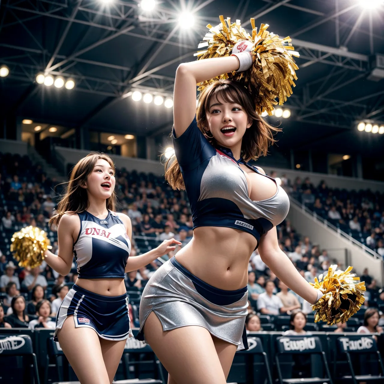 【「爆乳・超乳×チアリーダー」AIエロ画像（リアル・実写・フォト風）199枚まとめ！(2ページ目)のエロ画像29枚目