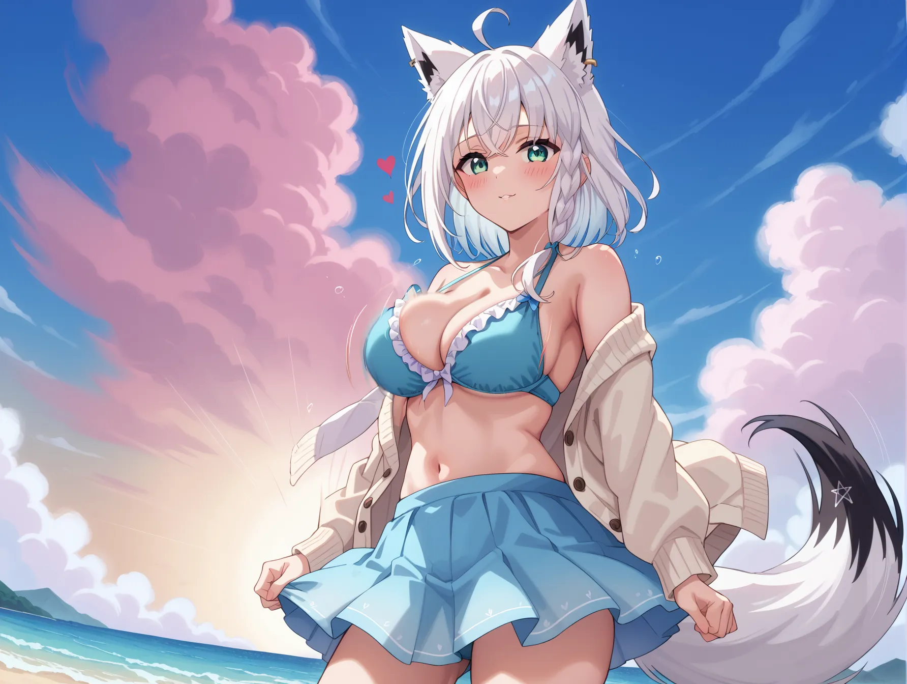 【「下着（ブラジャー・パンティ）」AIエロ画像（イラスト・アニメ・二次元風）15996枚まとめ！(153ページ目)のエロ画像5枚目