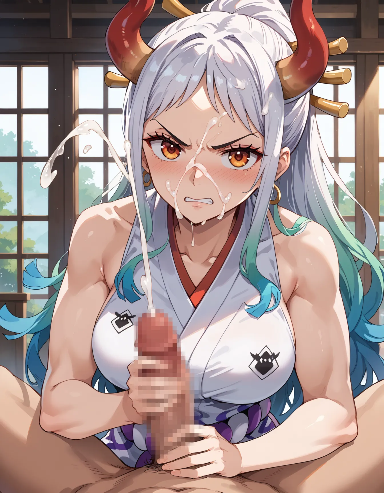 【「着物」AIエロ画像（イラスト・アニメ・二次元風）1472枚まとめ！(15ページ目)のエロ画像8枚目