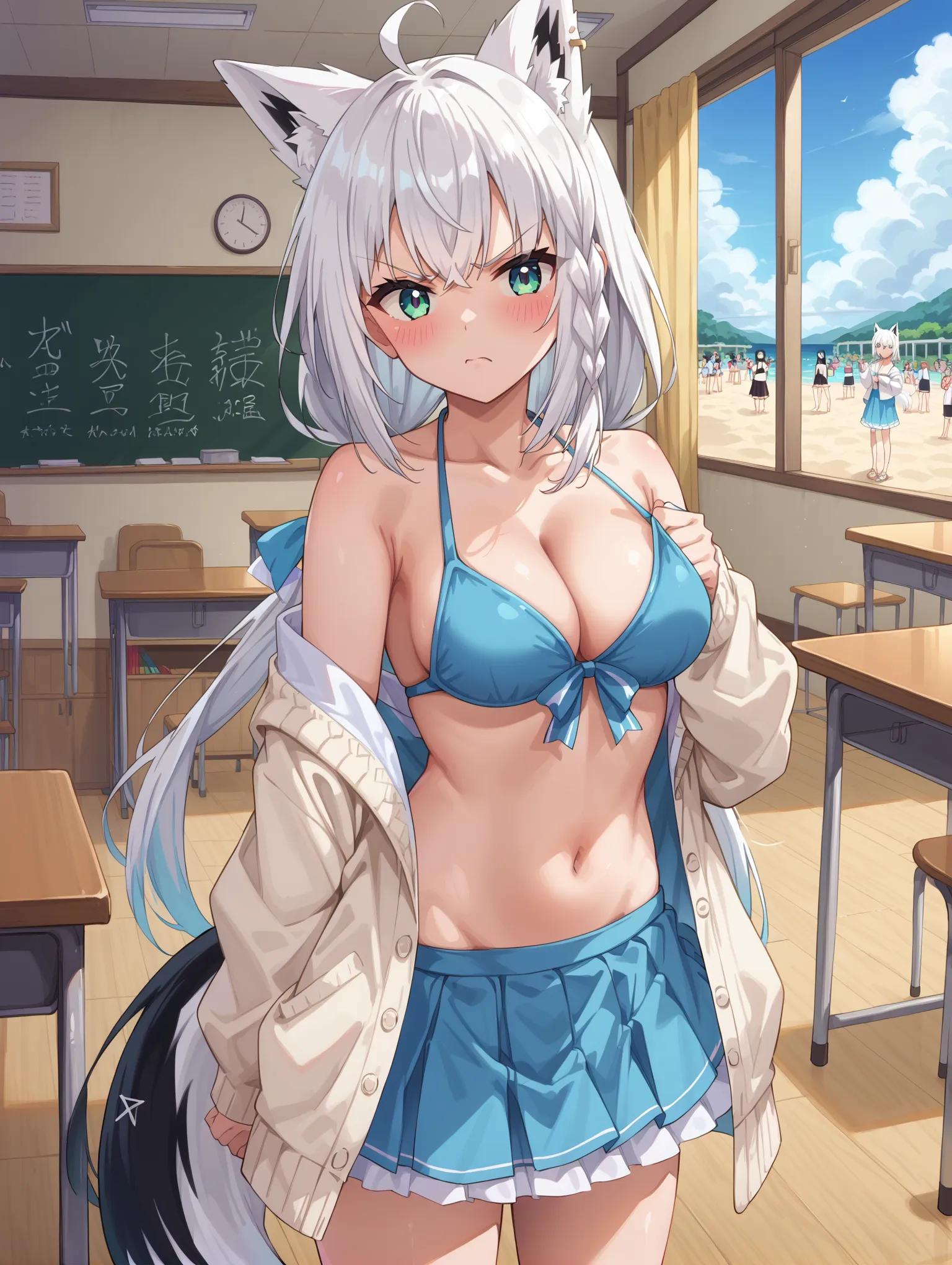 【「下着（ブラジャー・パンティ）」AIエロ画像（イラスト・アニメ・二次元風）15996枚まとめ！(152ページ目)のエロ画像17枚目