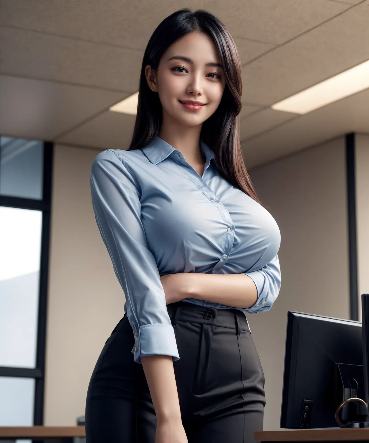【「爆乳・超乳×パンスト」AIエロ画像（リアル・実写・フォト風）468枚まとめ！(5ページ目)のエロ画像10枚目