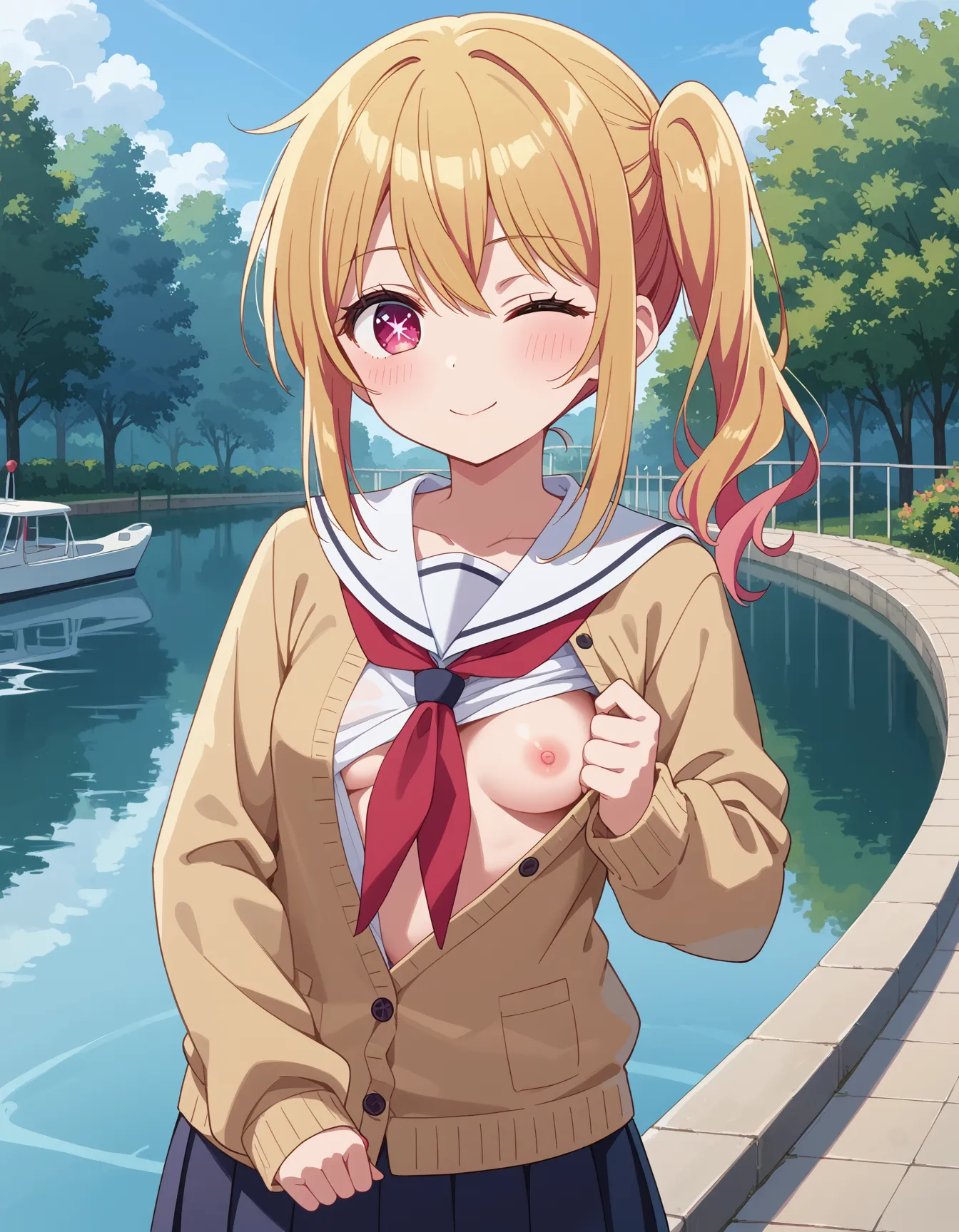 【「下着（ブラジャー・パンティ）」AIエロ画像（イラスト・アニメ・二次元風）15996枚まとめ！(151ページ目)のエロ画像9枚目