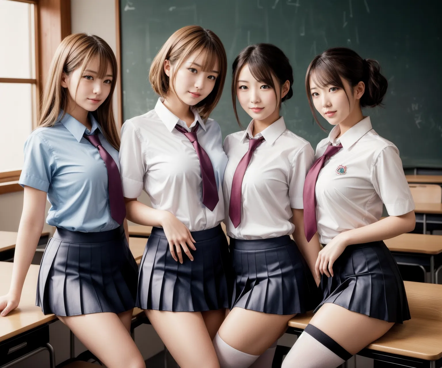 【「尻×学制服」AIエロ画像（リアル・実写・フォト風）2547枚まとめ！(24ページ目)のエロ画像11枚目