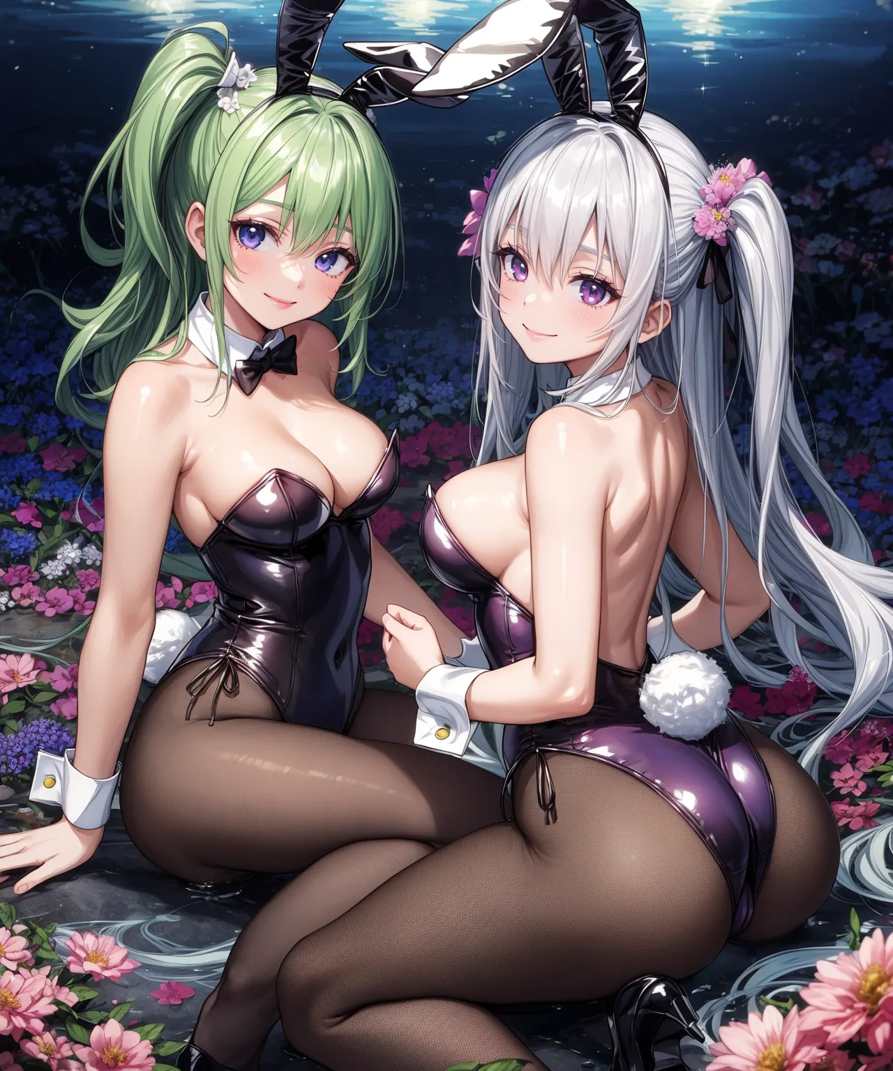 【「バニーガール」AIエロ画像（イラスト・アニメ・二次元風）736枚まとめ！(8ページ目)のエロ画像5枚目