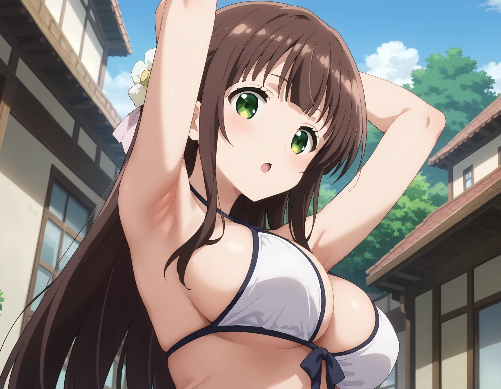 【「腋・脇」AIエロ画像（イラスト・アニメ・二次元風）4705枚まとめ！(45ページ目)のエロ画像16枚目