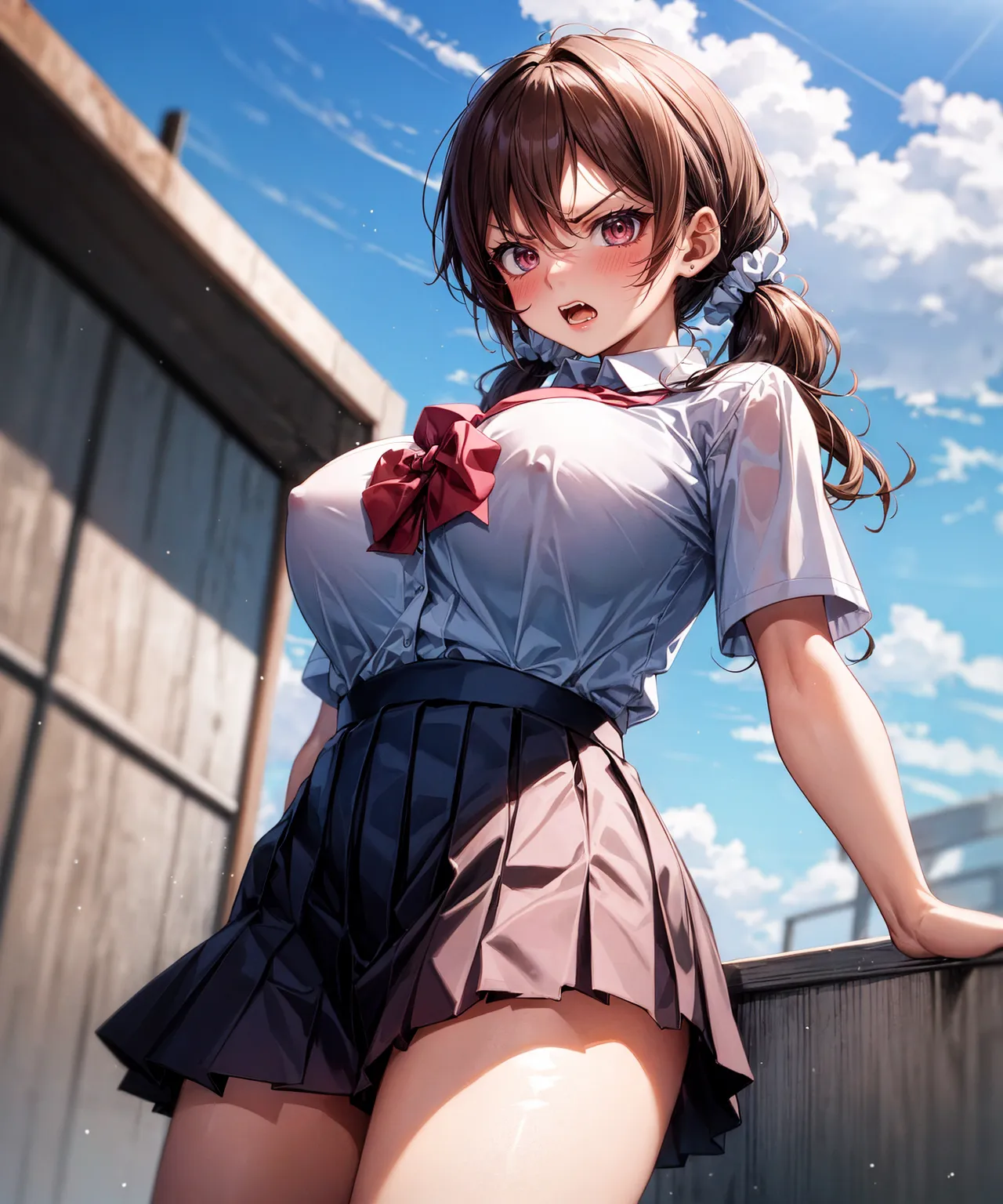 【「女子校生・JK×学制服」AIエロ画像（イラスト・アニメ・二次元風）190枚まとめ！(2ページ目)のエロ画像10枚目