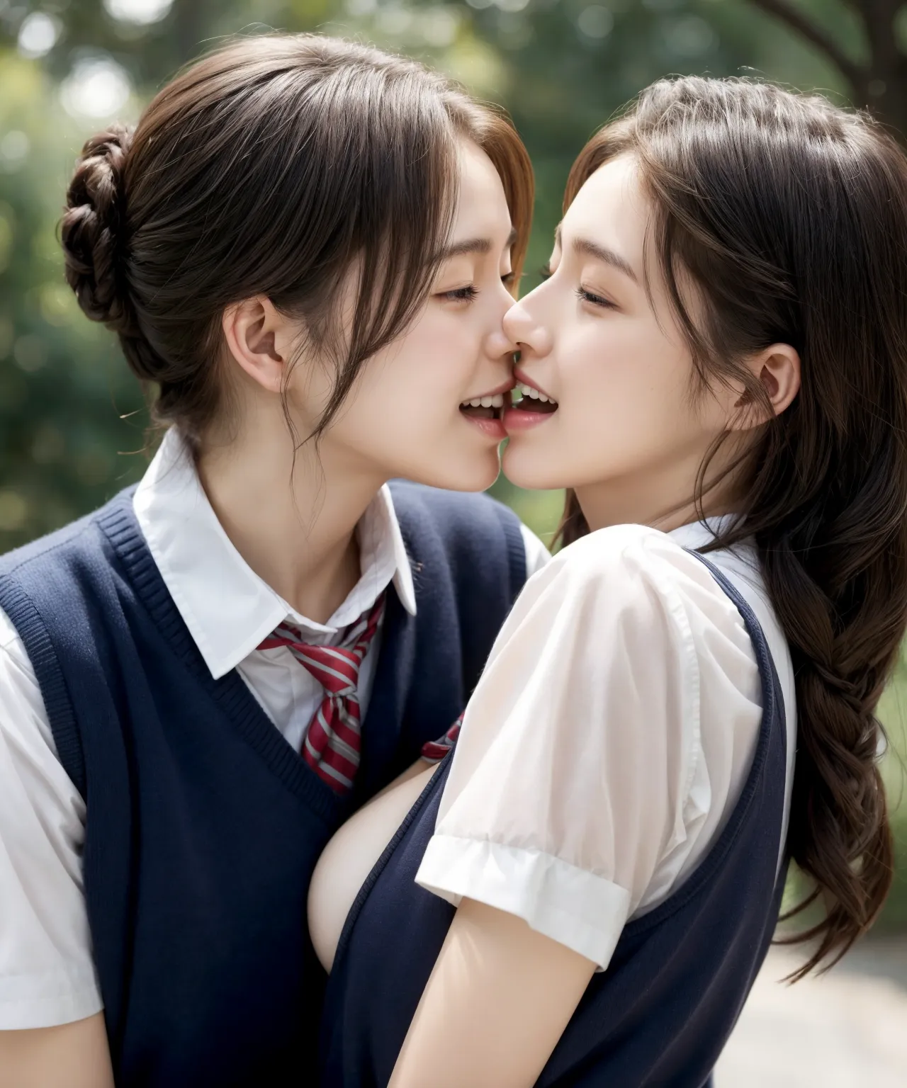 【「女子校生・JK×学制服」AIエロ画像（リアル・実写・フォト風）6248枚まとめ！(58ページ目)のエロ画像19枚目