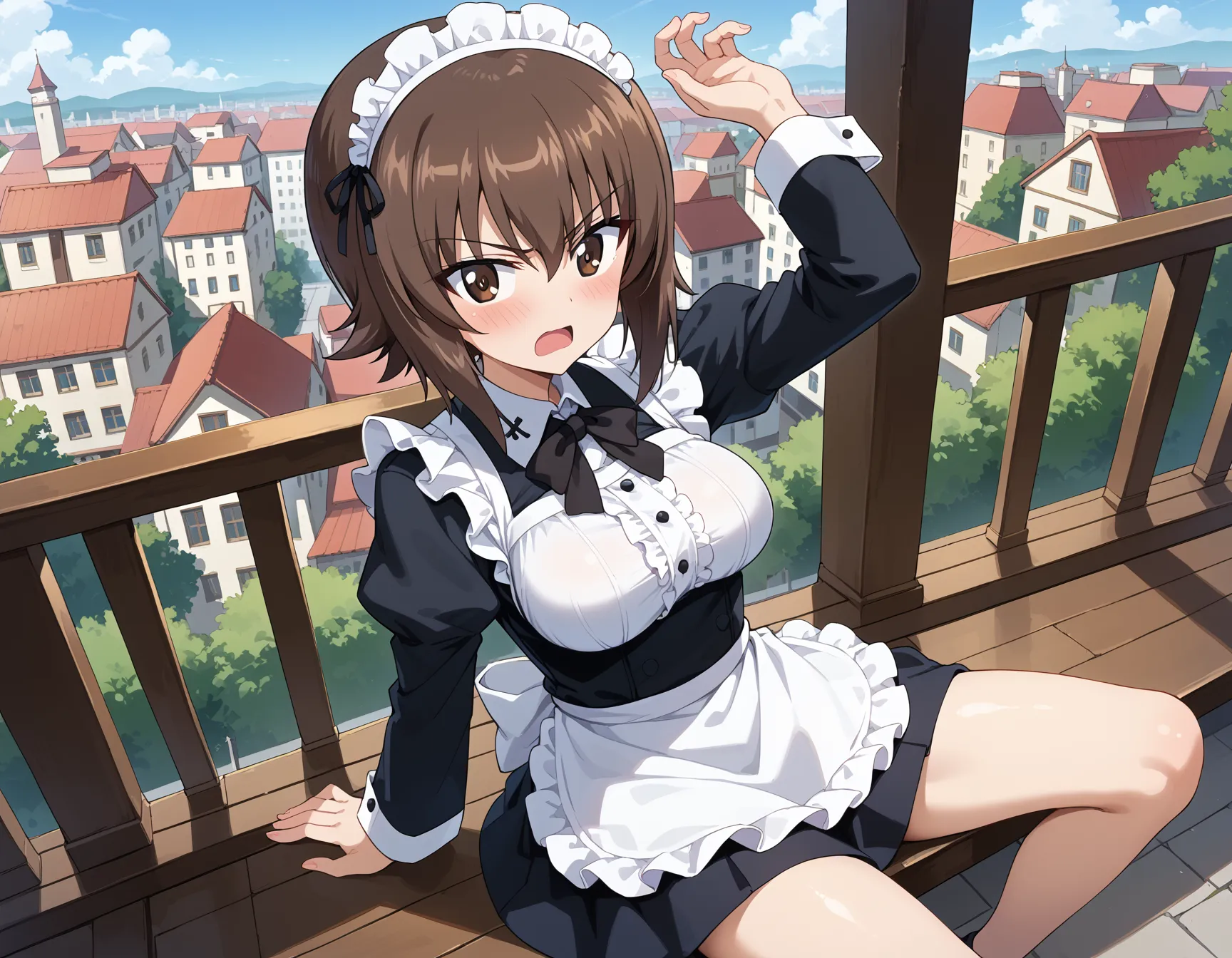 【「メイド」AIエロ画像（イラスト・アニメ・二次元風）516枚まとめ！(5ページ目)のエロ画像28枚目