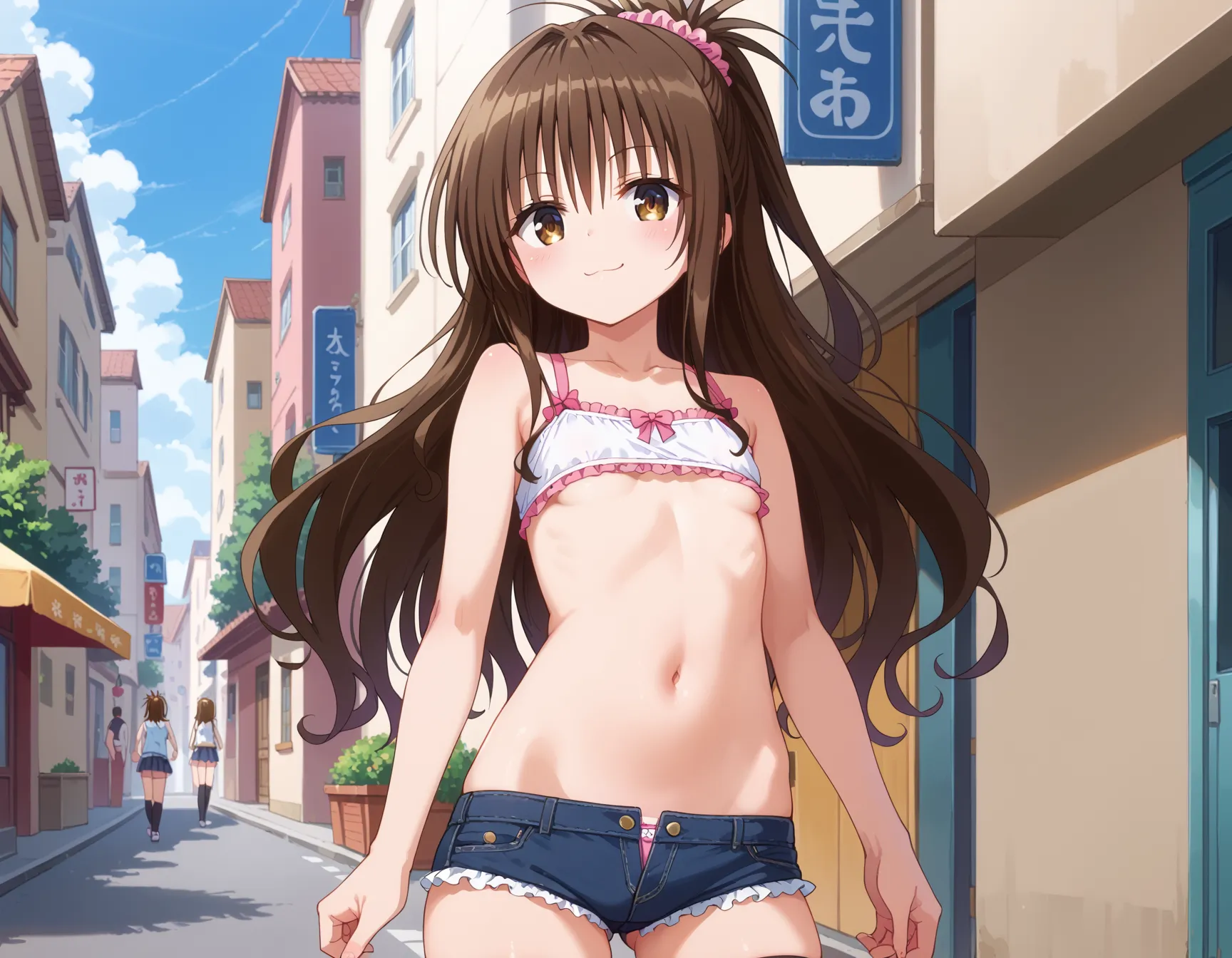 【「貧乳」AIエロ画像（イラスト・アニメ・二次元風）8390枚まとめ！(79ページ目)のエロ画像27枚目