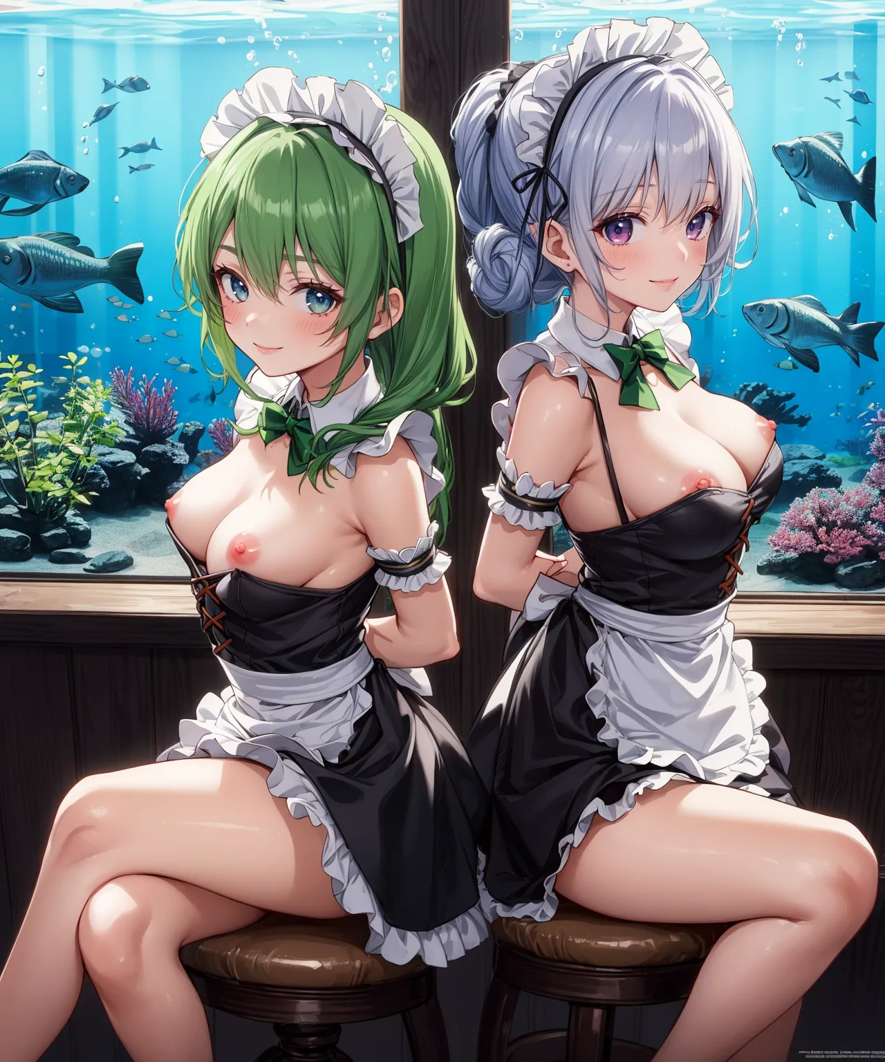 【「メイド」AIエロ画像（イラスト・アニメ・二次元風）516枚まとめ！(5ページ目)のエロ画像24枚目