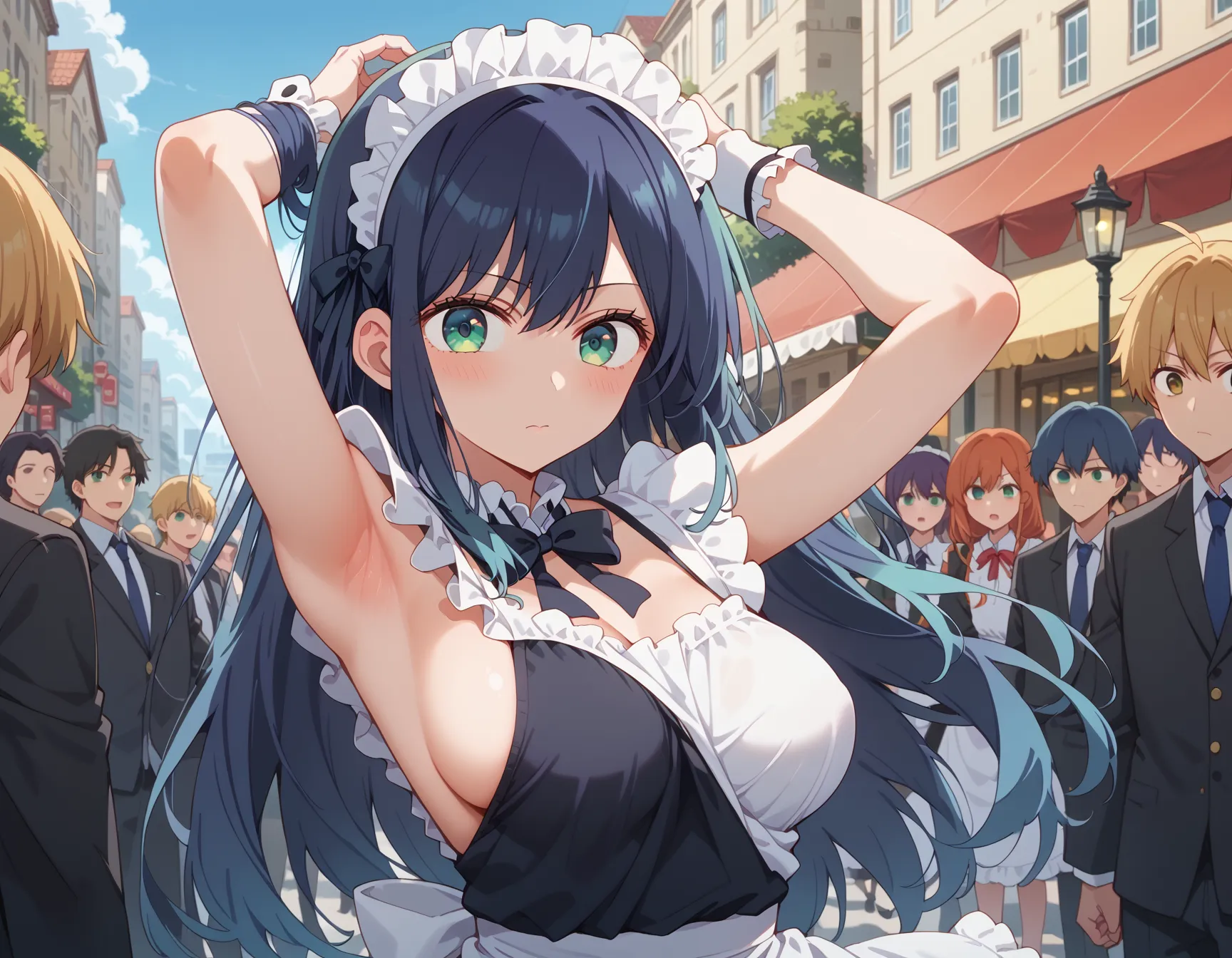 【「メイド」AIエロ画像（イラスト・アニメ・二次元風）516枚まとめ！(5ページ目)のエロ画像23枚目