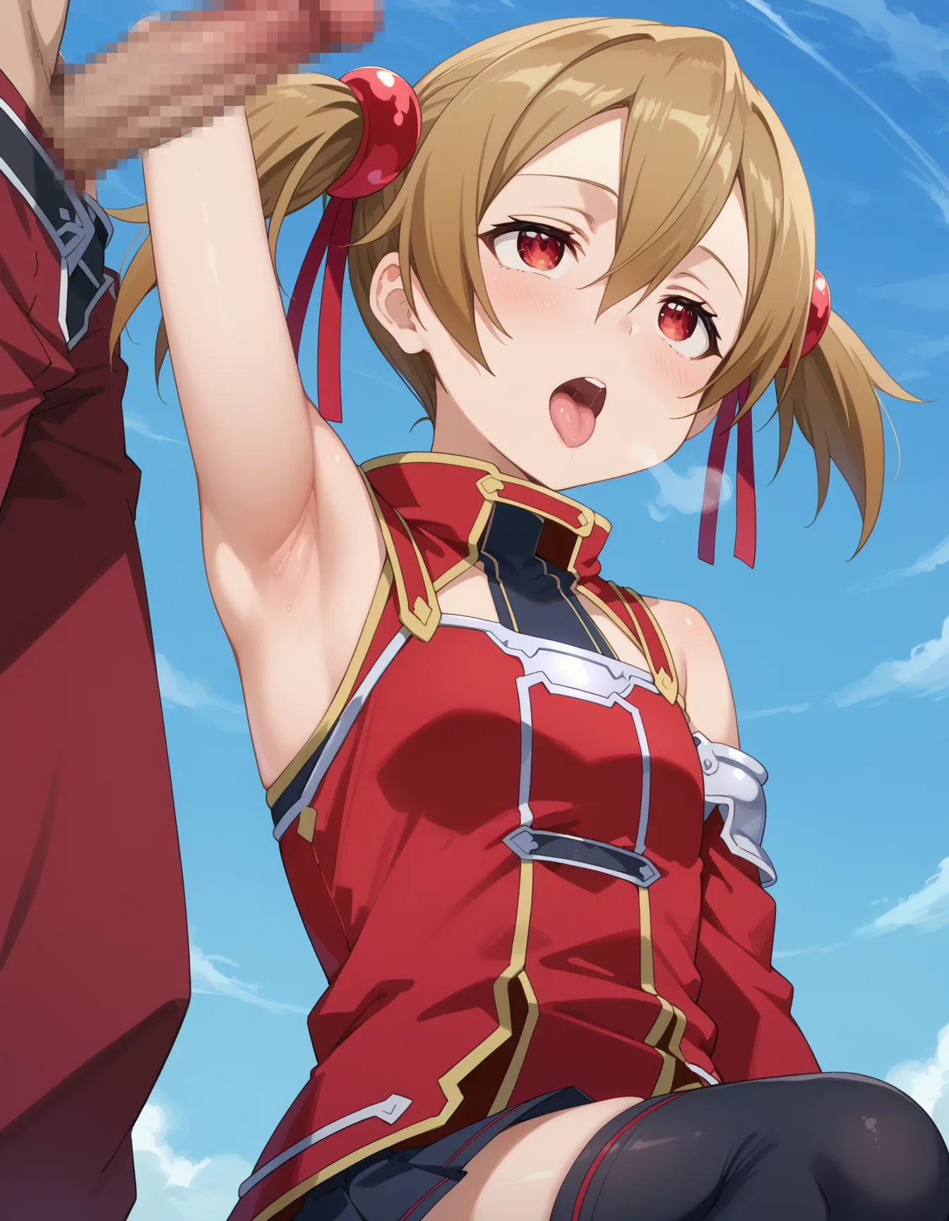 【「腋・脇」AIエロ画像（イラスト・アニメ・二次元風）4705枚まとめ！(44ページ目)のエロ画像23枚目