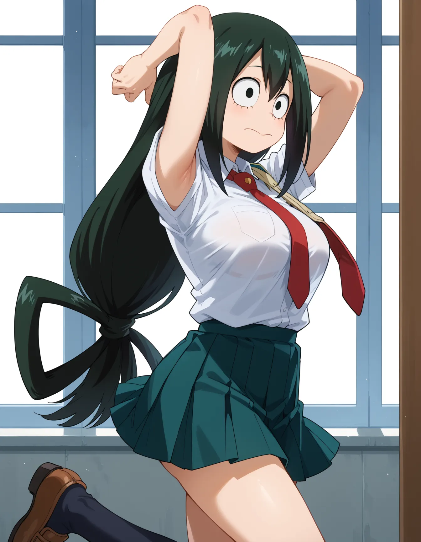 【「腋・脇」AIエロ画像（イラスト・アニメ・二次元風）4705枚まとめ！(44ページ目)のエロ画像21枚目