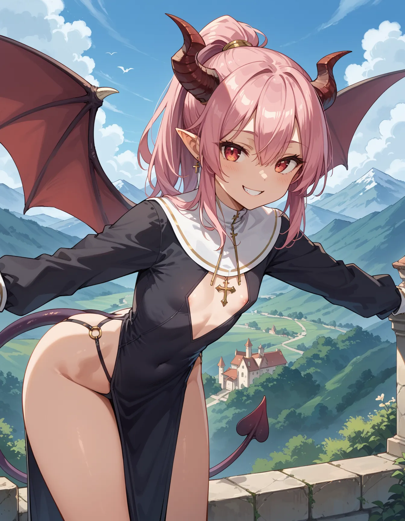 【「貧乳」AIエロ画像（イラスト・アニメ・二次元風）8390枚まとめ！(78ページ目)のエロ画像30枚目