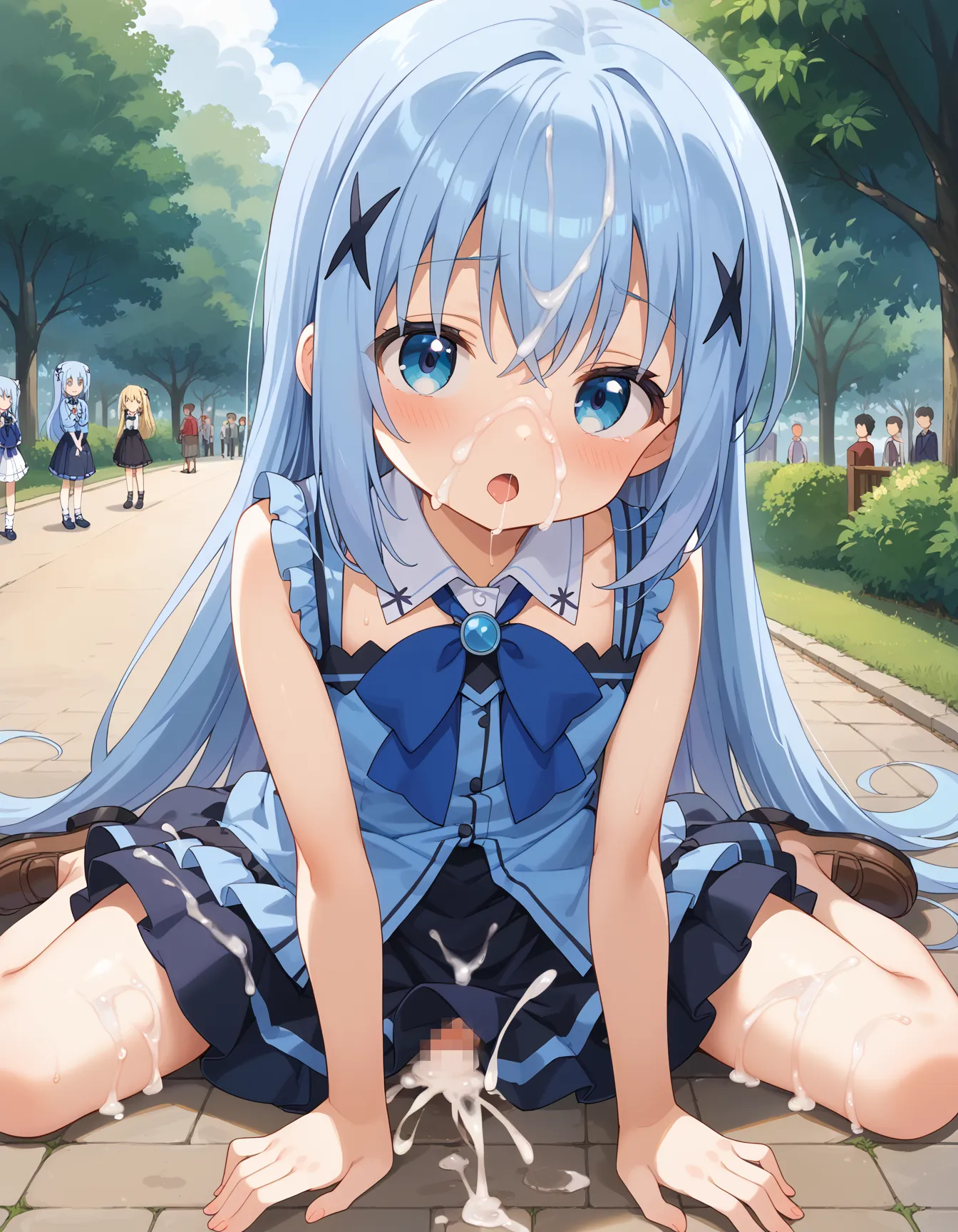 【「貧乳」AIエロ画像（イラスト・アニメ・二次元風）8390枚まとめ！(78ページ目)のエロ画像4枚目