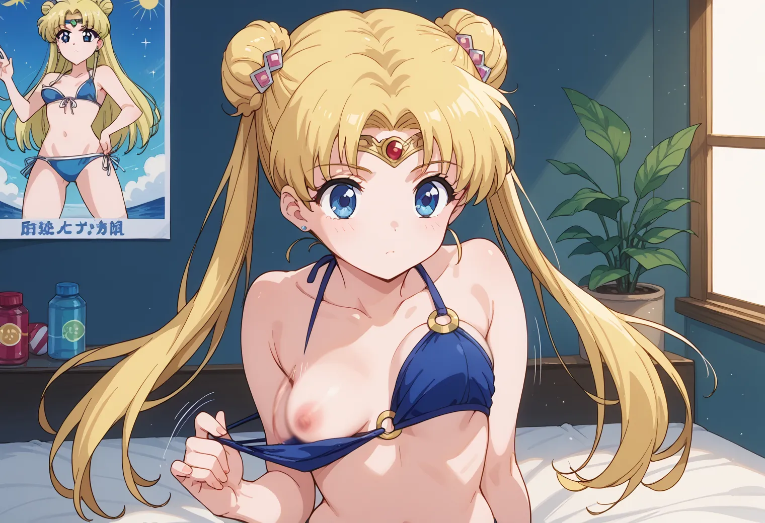 【「下着（ブラジャー・パンティ）」AIエロ画像（イラスト・アニメ・二次元風）15996枚まとめ！(143ページ目)のエロ画像4枚目