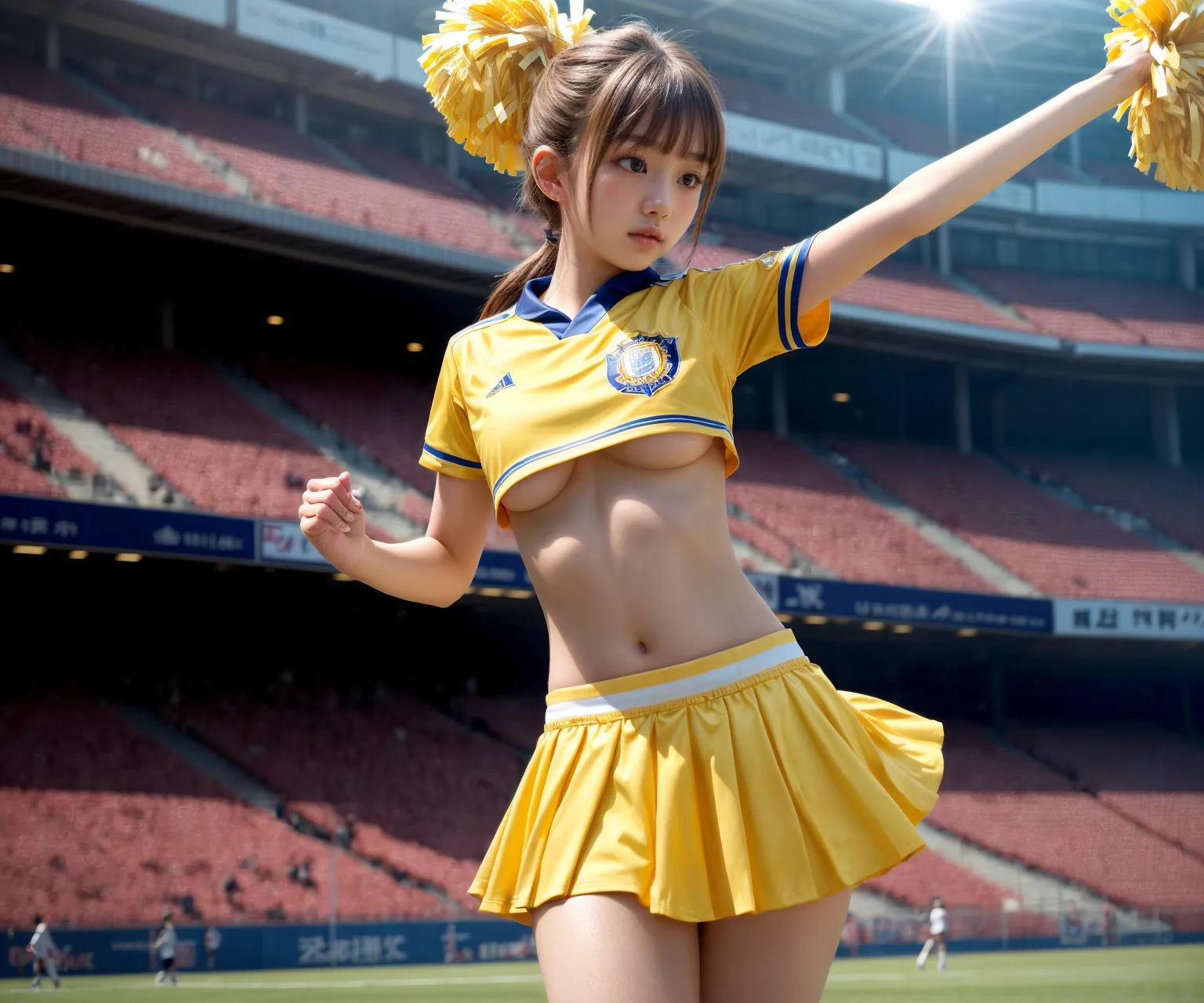 【「ロリ・小柄×チアリーダー」AIエロ画像（リアル・実写・フォト風）264枚まとめ！(3ページ目)のエロ画像21枚目