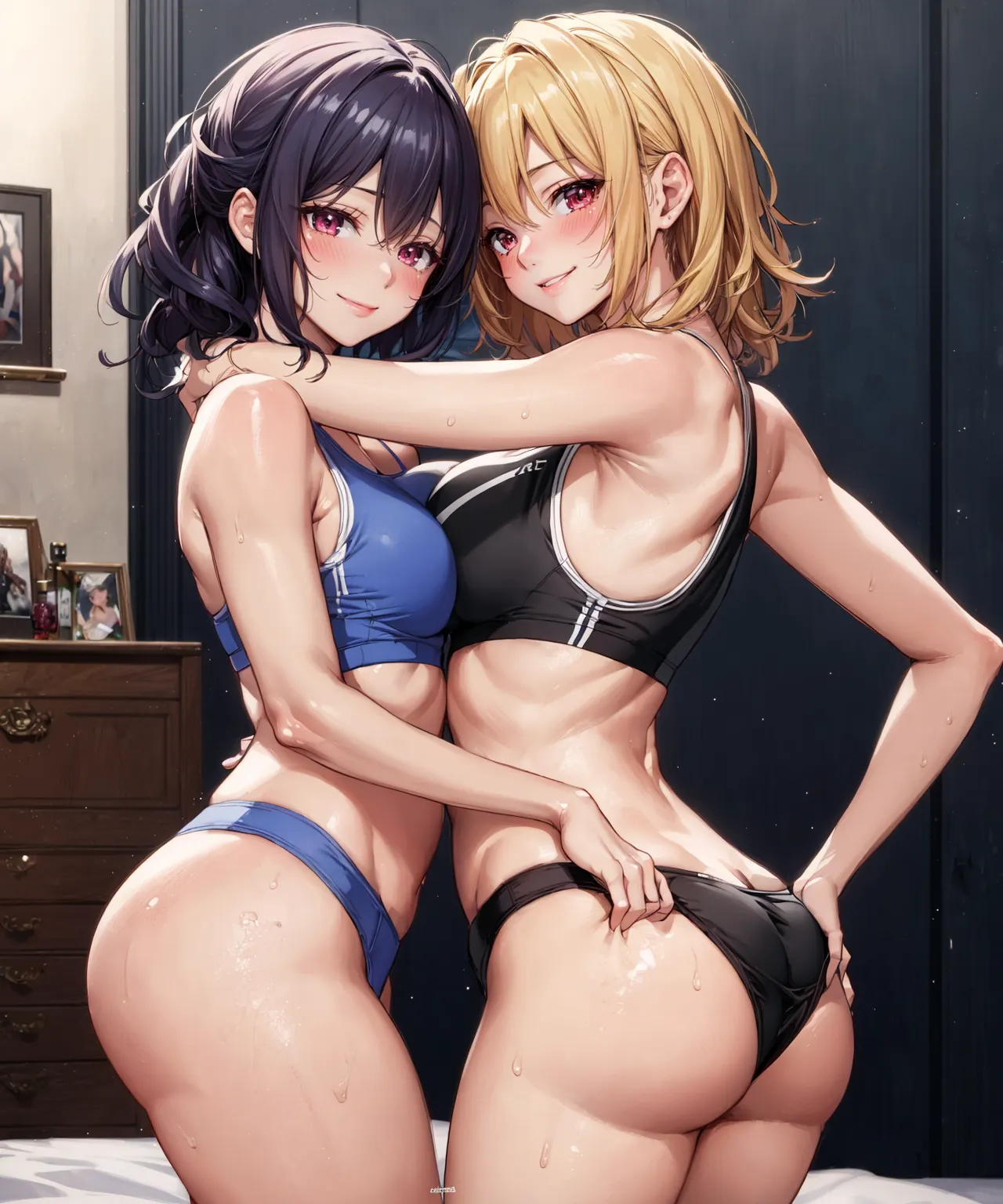 【「下着（ブラジャー・パンティ）」AIエロ画像（イラスト・アニメ・二次元風）15996枚まとめ！(142ページ目)のエロ画像10枚目