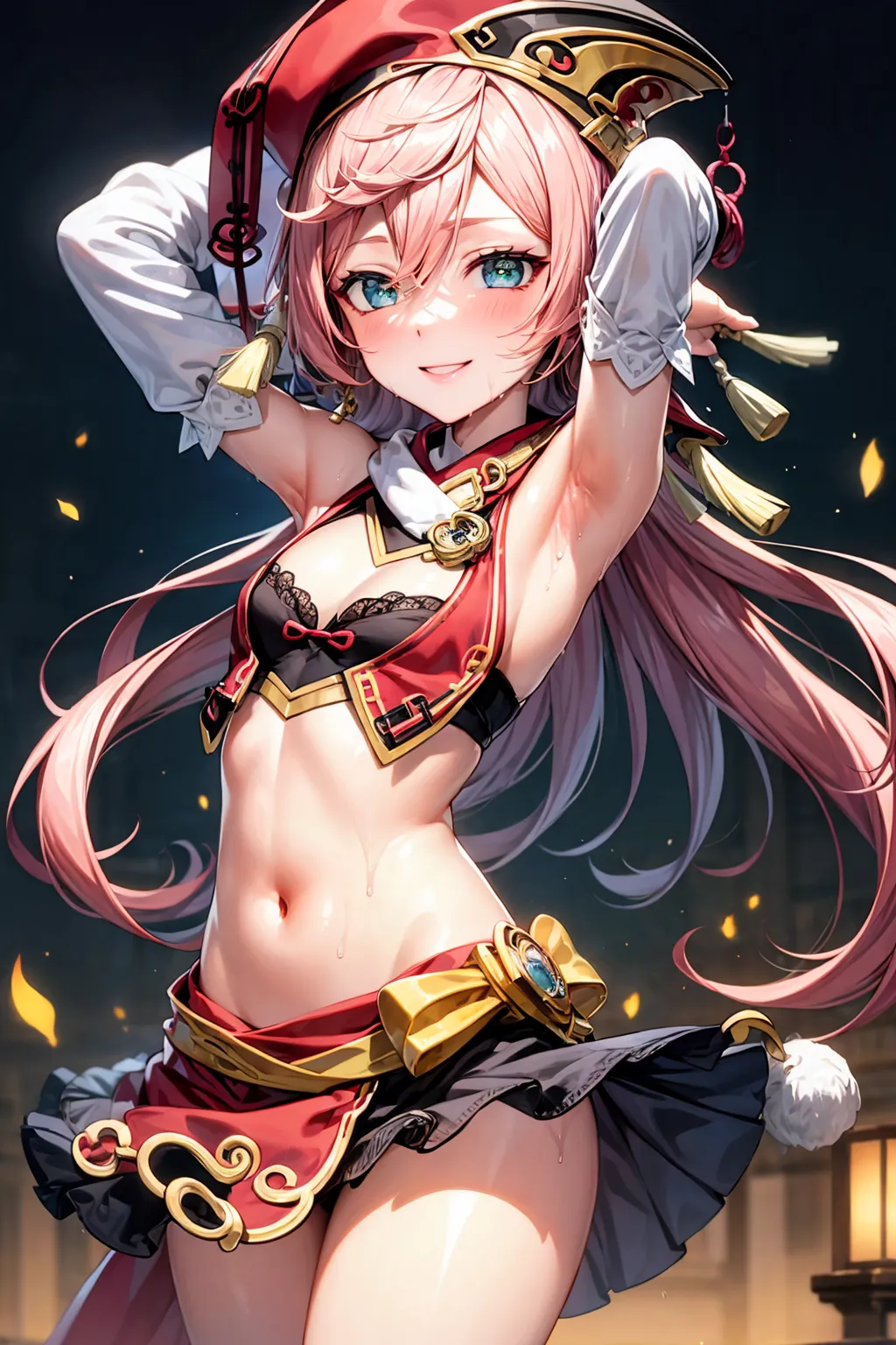 【「腋・脇」AIエロ画像（イラスト・アニメ・二次元風）4705枚まとめ！(42ページ目)のエロ画像17枚目