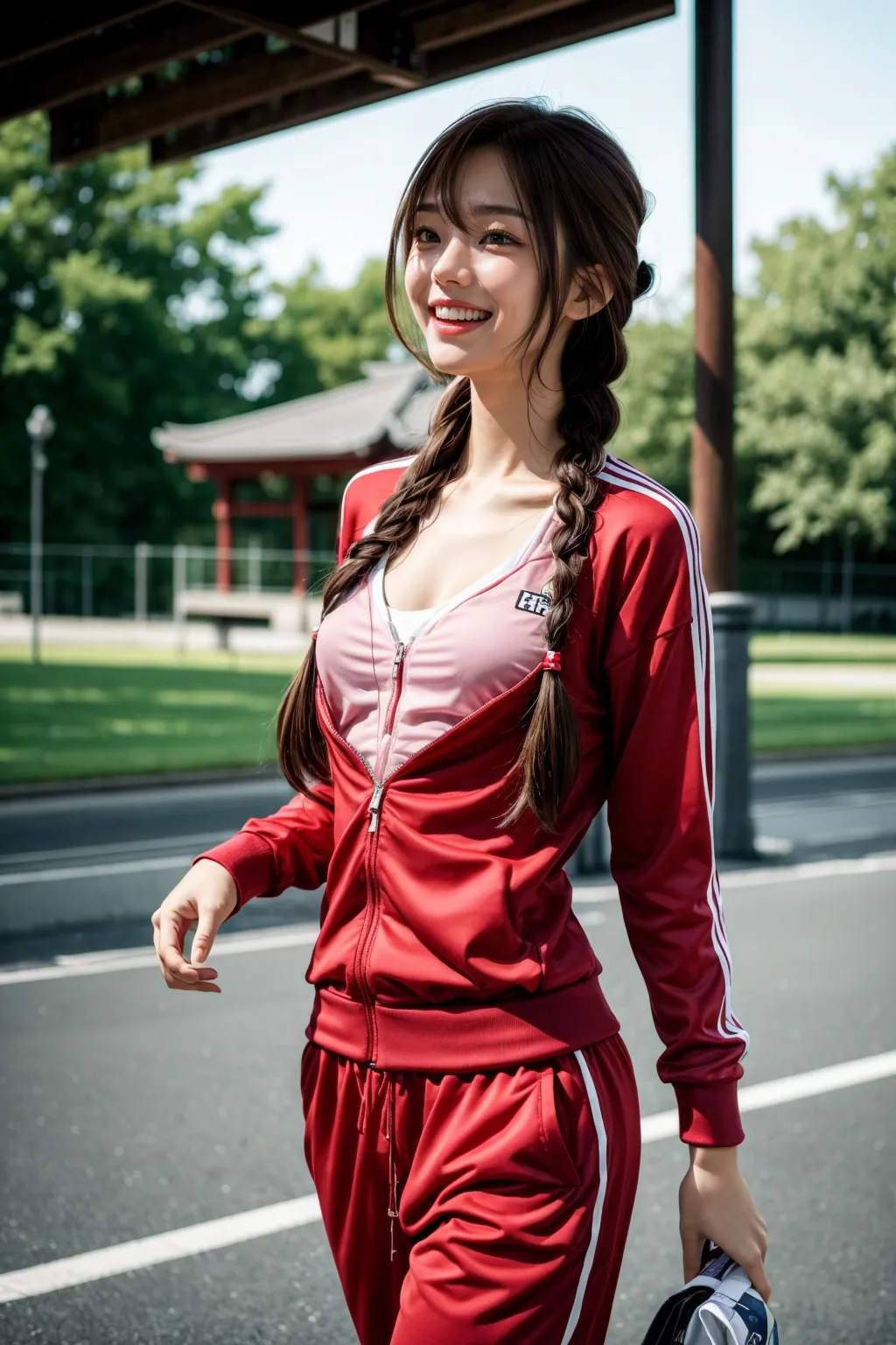 【「貧乳×陸上」AIエロ画像（リアル・実写・フォト風）248枚まとめ！(3ページ目)のエロ画像7枚目
