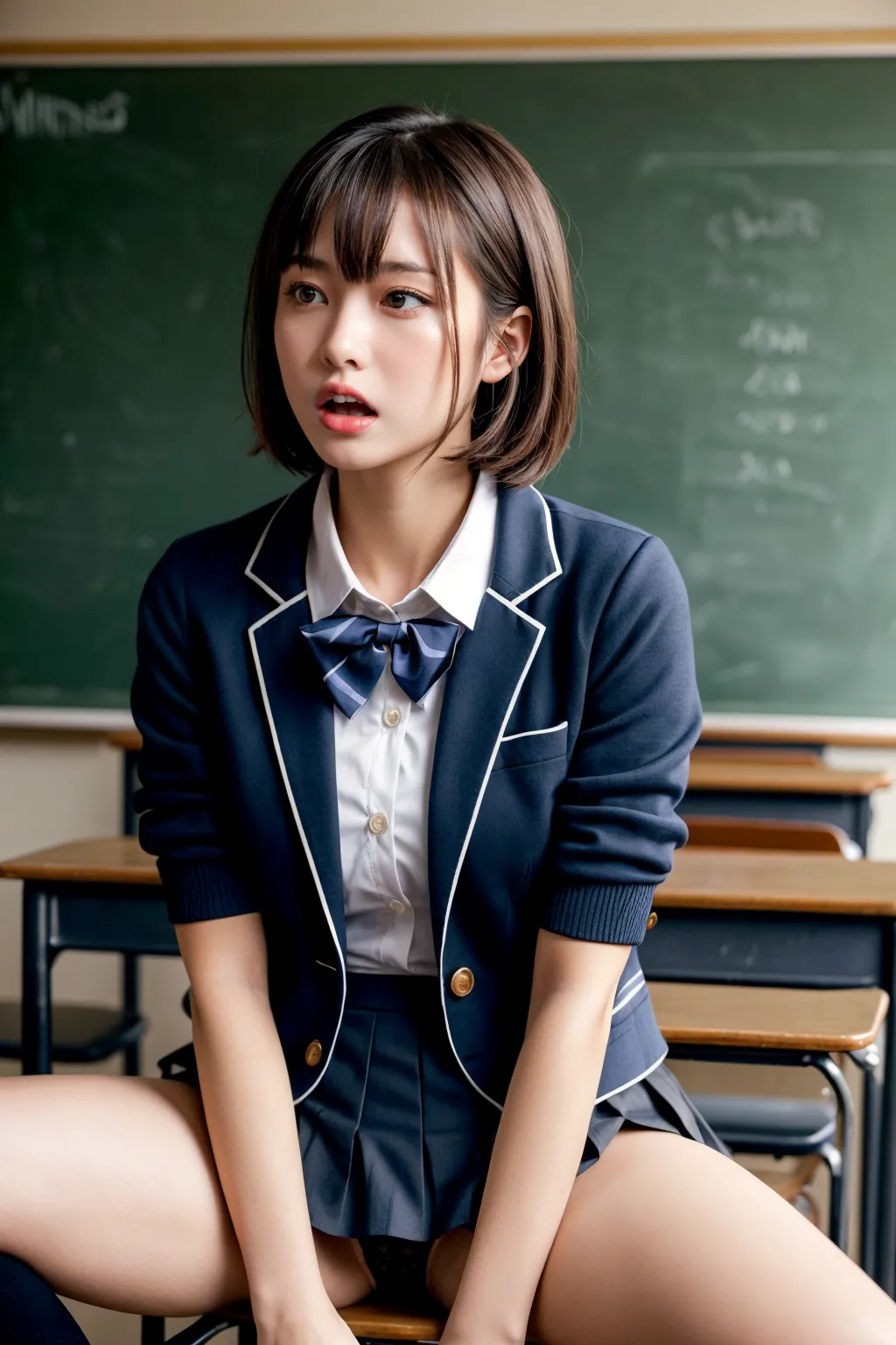 【「尻×学制服」AIエロ画像（リアル・実写・フォト風）2547枚まとめ！(22ページ目)のエロ画像11枚目