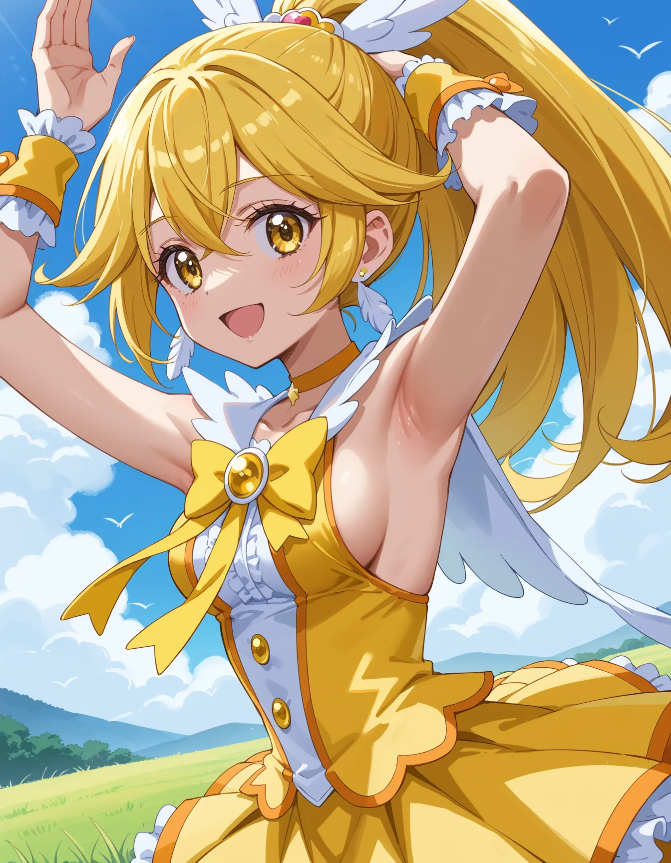 【「腋・脇」AIエロ画像（イラスト・アニメ・二次元風）4705枚まとめ！(42ページ目)のエロ画像3枚目