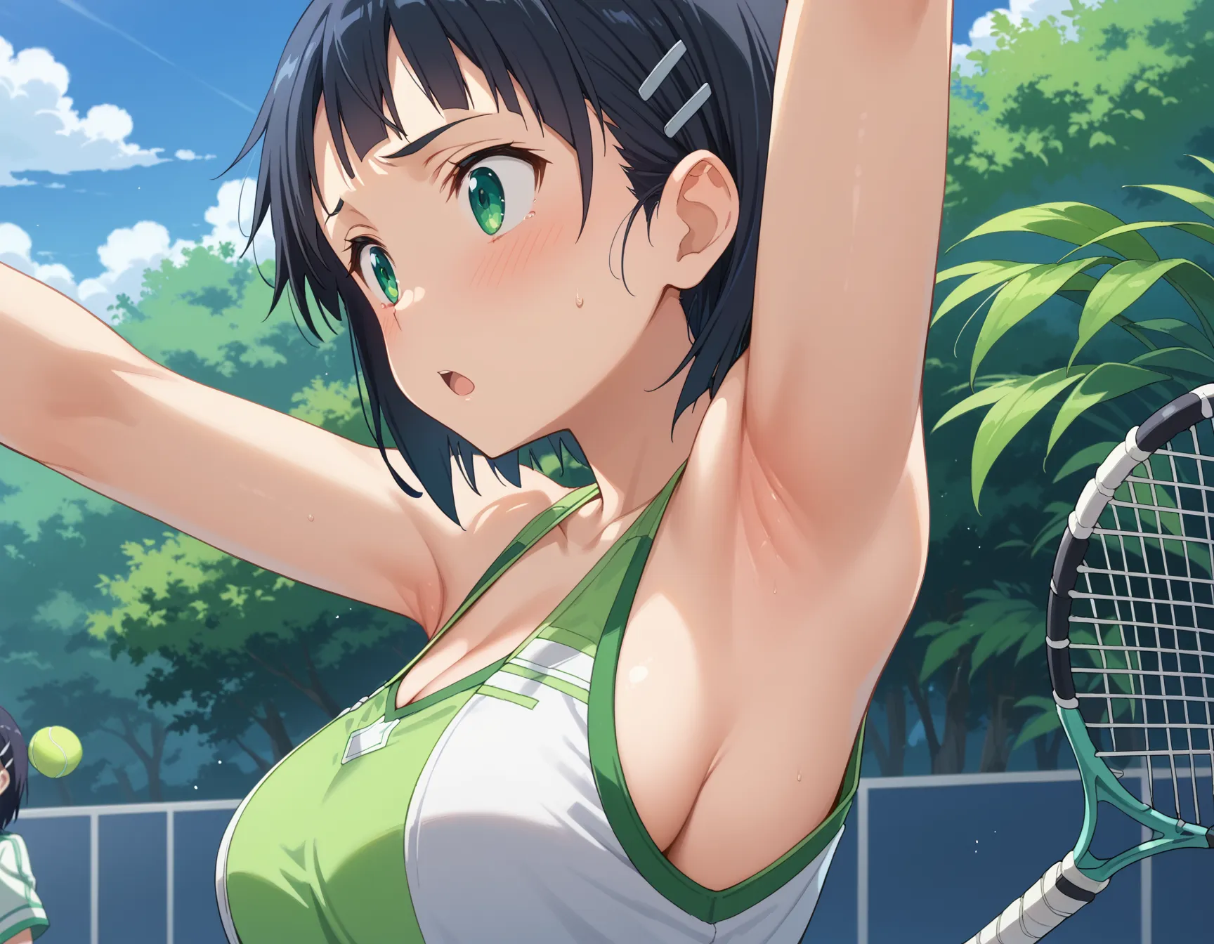 【「腋・脇」AIエロ画像（イラスト・アニメ・二次元風）4705枚まとめ！(41ページ目)のエロ画像26枚目