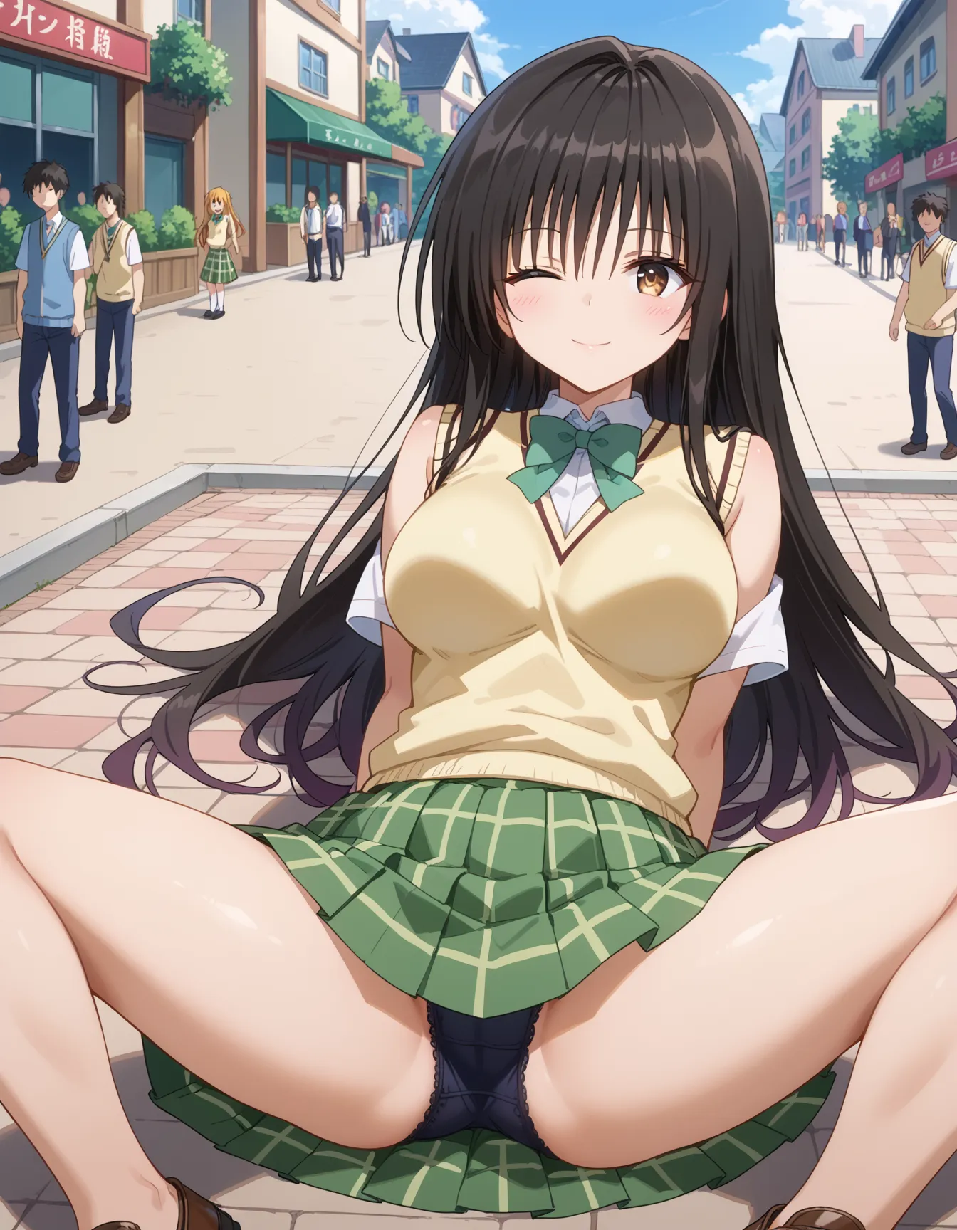 【「学制服」AIエロ画像（イラスト・アニメ・二次元風）4855枚まとめ！(41ページ目)のエロ画像28枚目