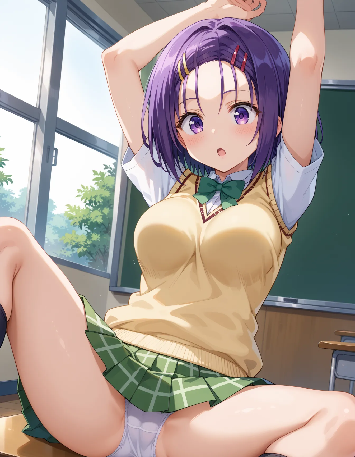 【「学制服」AIエロ画像（イラスト・アニメ・二次元風）4855枚まとめ！(41ページ目)のエロ画像22枚目