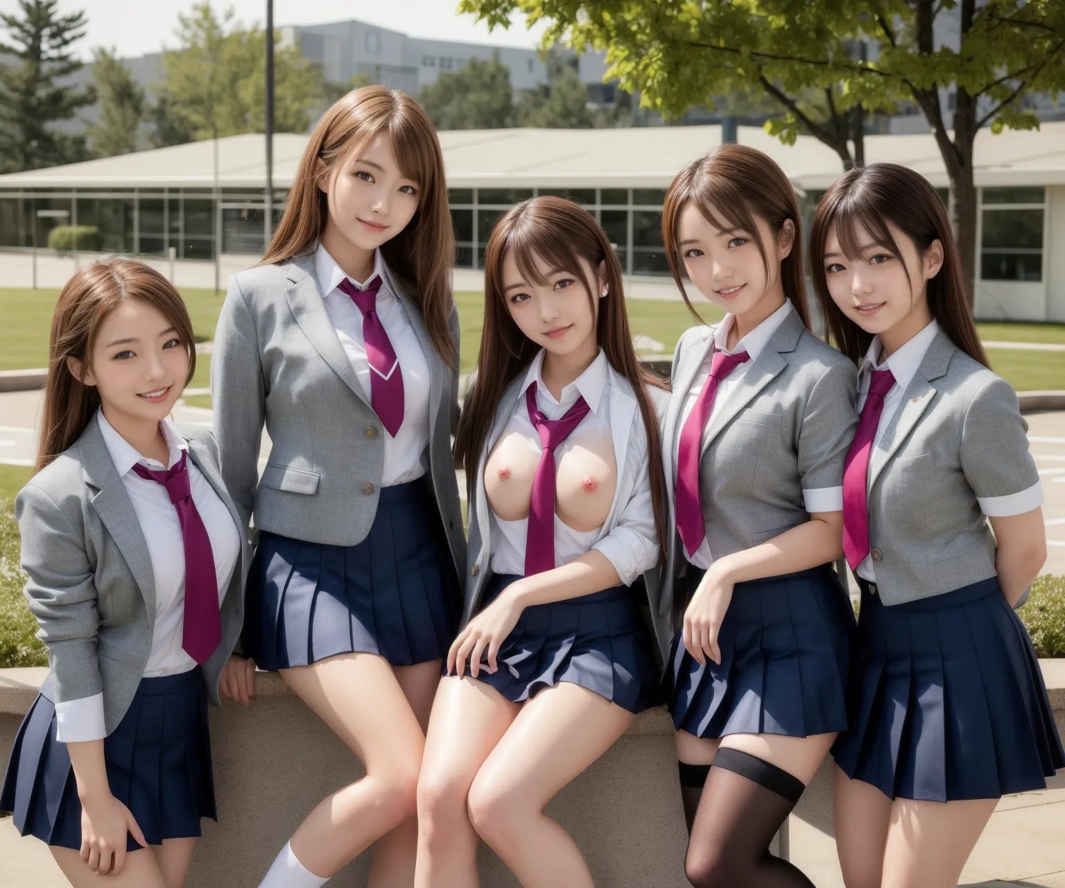 【「女子校生・JK×貧乳」AIエロ画像（リアル・実写・フォト風）2980枚まとめ！(26ページ目)のエロ画像10枚目