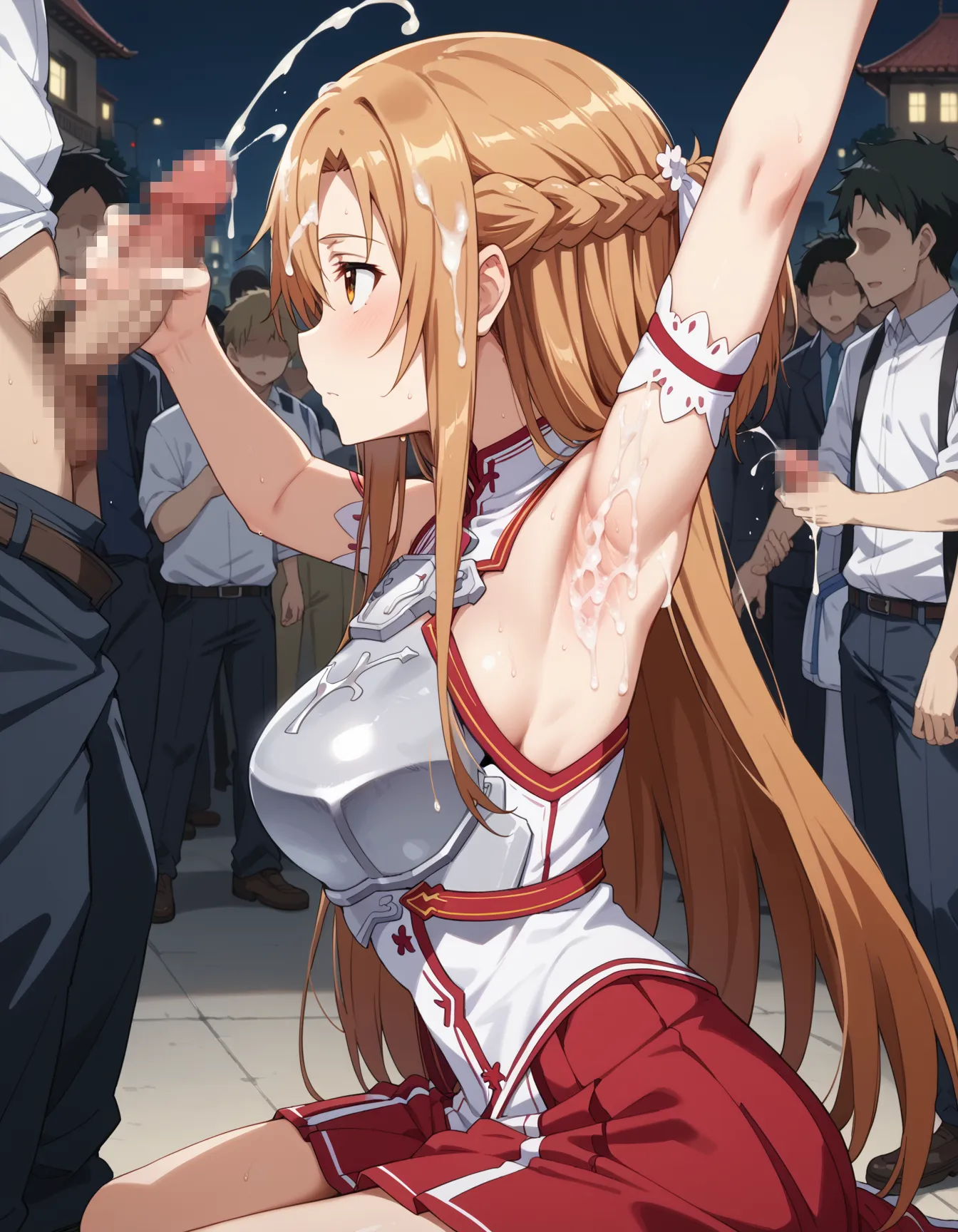 【「腋・脇」AIエロ画像（イラスト・アニメ・二次元風）4705枚まとめ！(40ページ目)のエロ画像13枚目