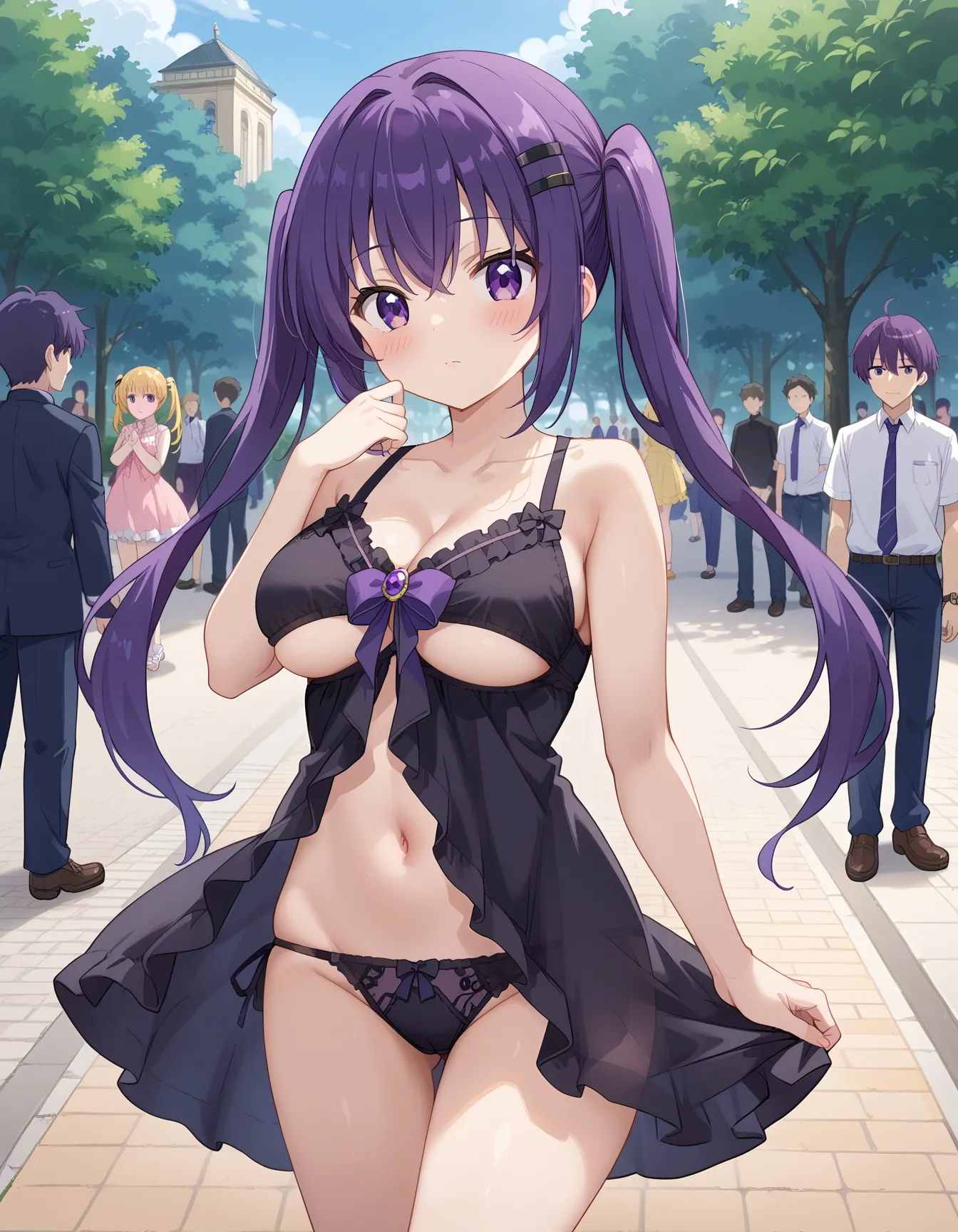 【「下着（ブラジャー・パンティ）」AIエロ画像（イラスト・アニメ・二次元風）15996枚まとめ！(134ページ目)のエロ画像10枚目