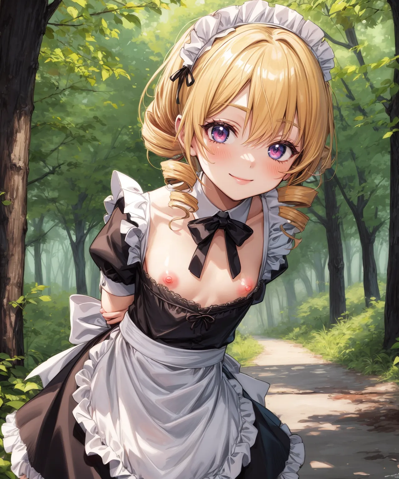 【「メイド」AIエロ画像（イラスト・アニメ・二次元風）516枚まとめ！(5ページ目)のエロ画像8枚目