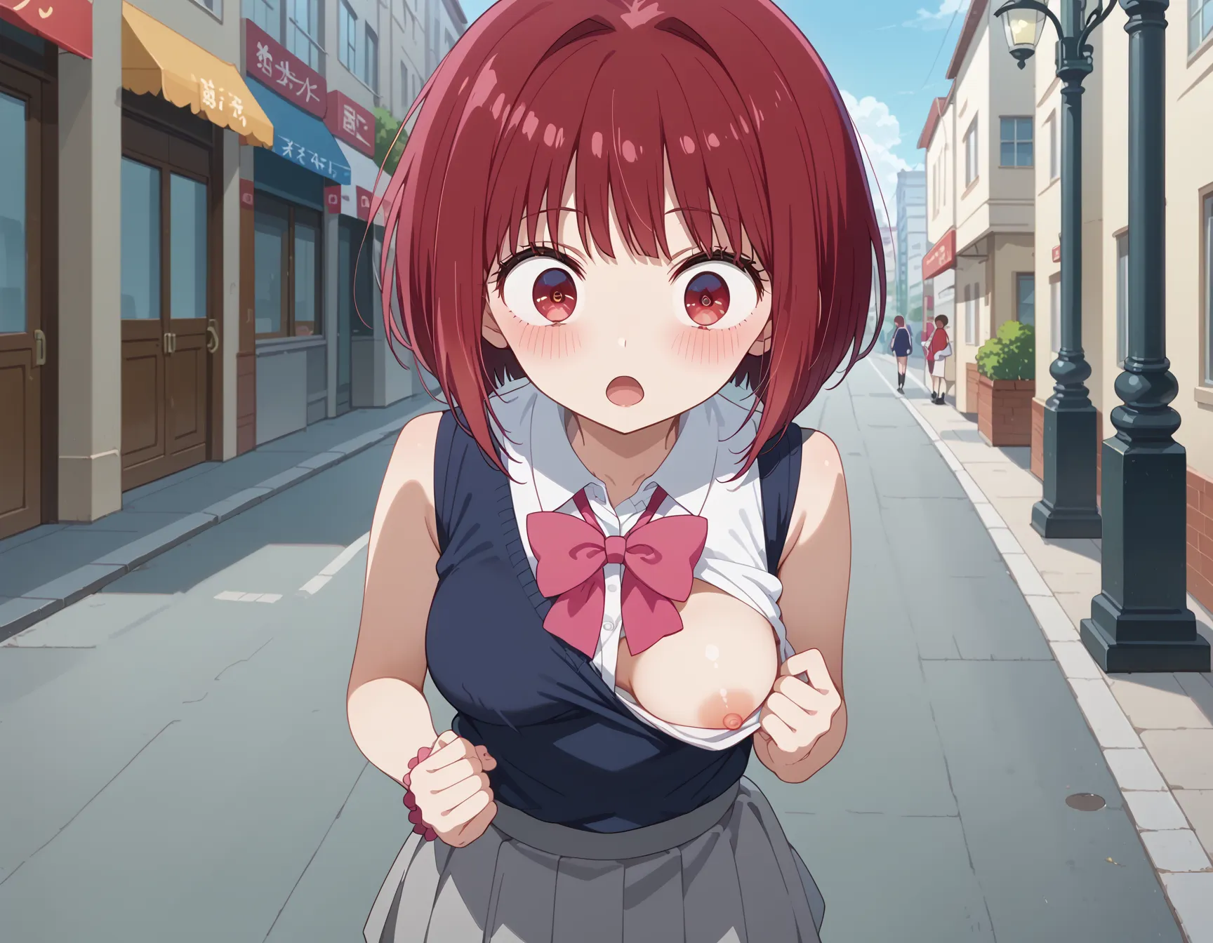 【「学制服」AIエロ画像（イラスト・アニメ・二次元風）4855枚まとめ！(40ページ目)のエロ画像13枚目