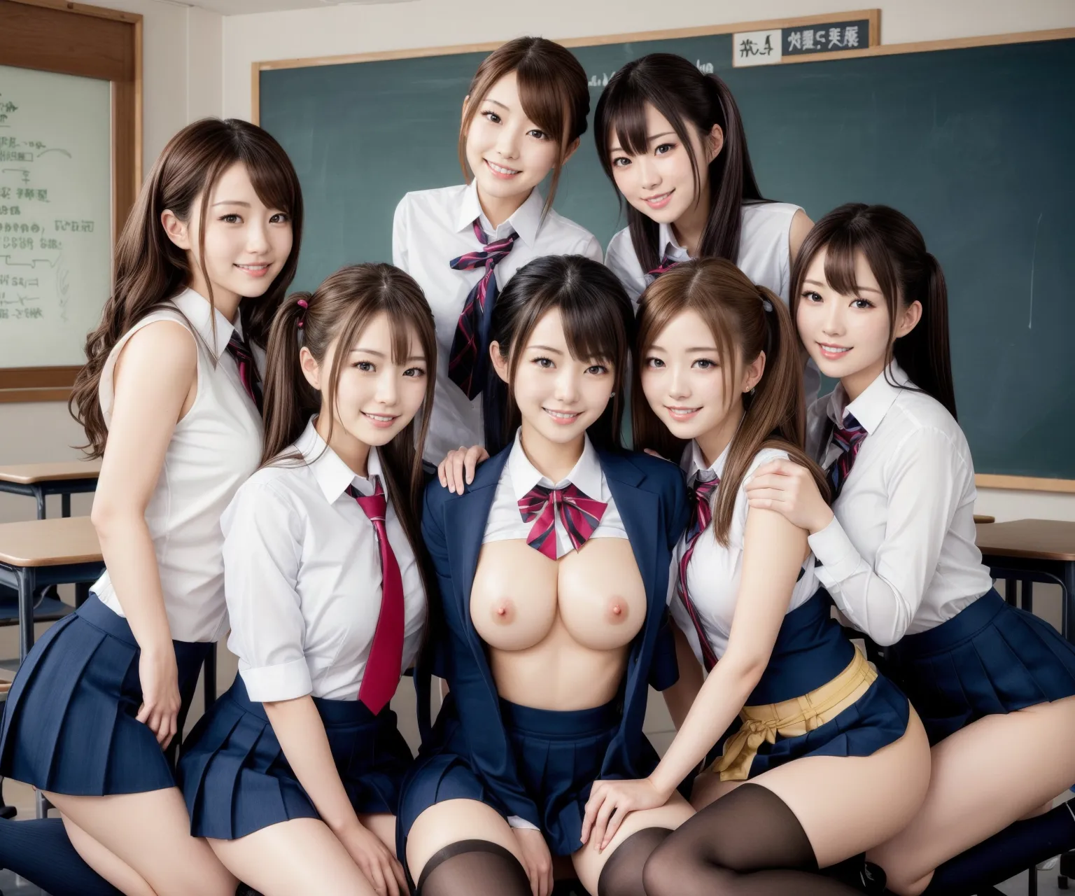 【「尻×学制服」AIエロ画像（リアル・実写・フォト風）2547枚まとめ！(20ページ目)のエロ画像29枚目