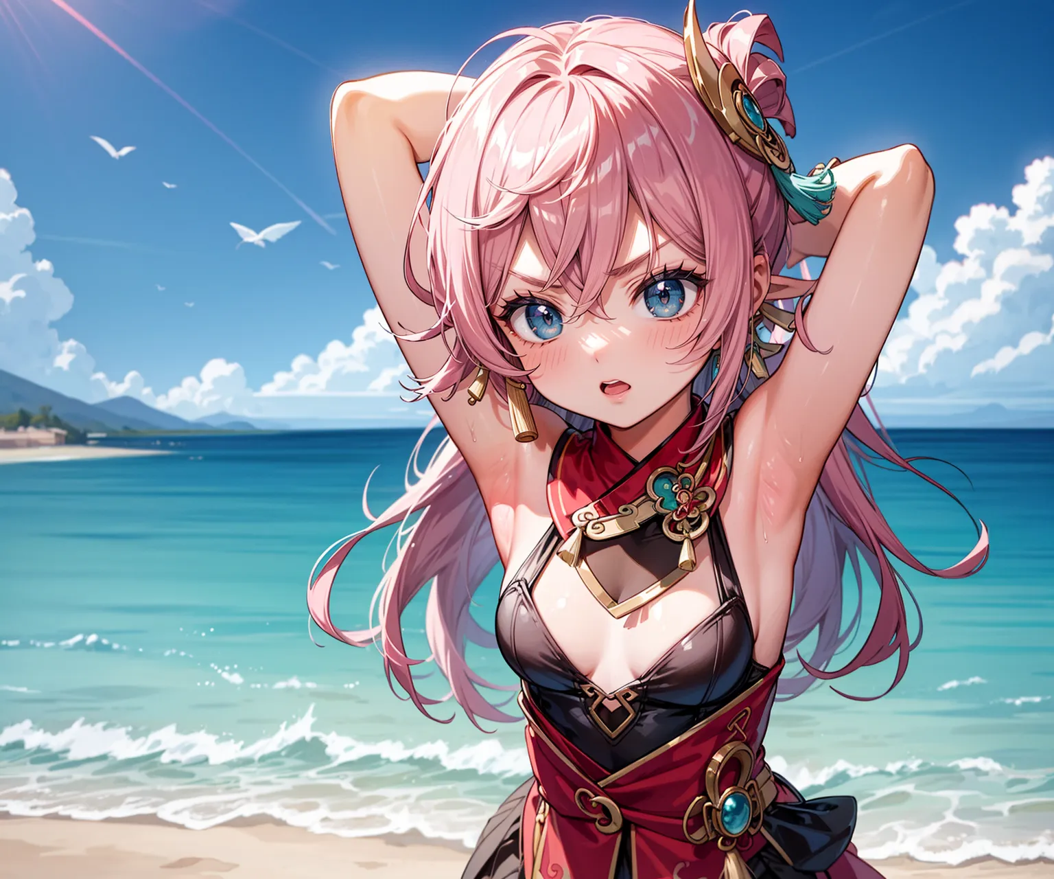 【「貧乳」AIエロ画像（イラスト・アニメ・二次元風）8390枚まとめ！(70ページ目)のエロ画像1枚目