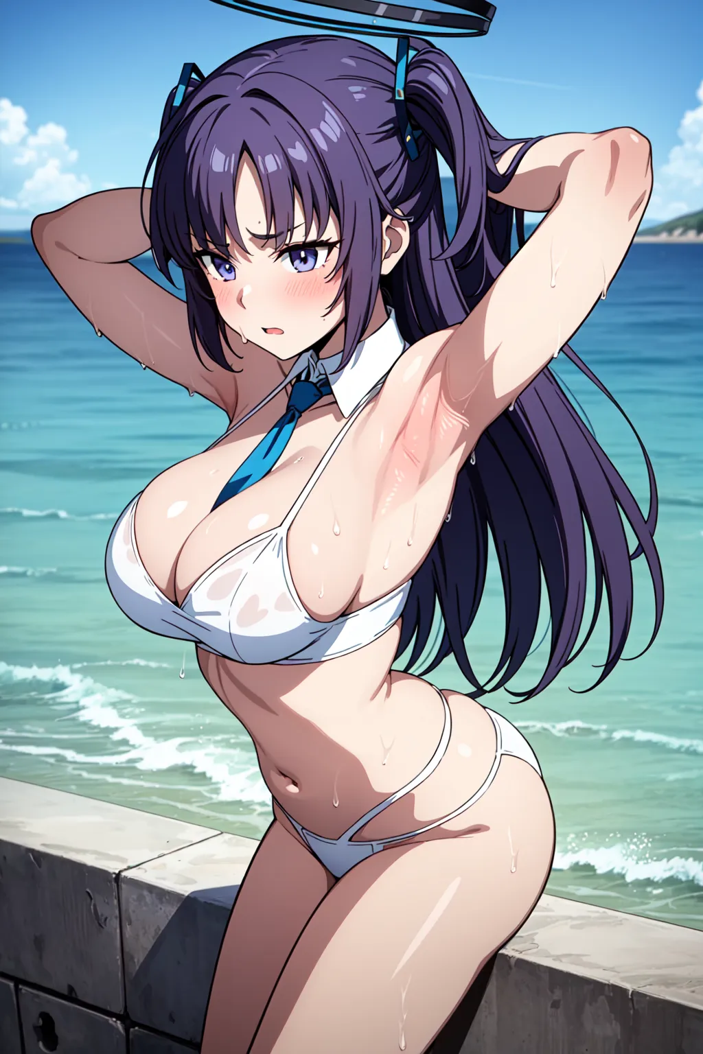 【「腋・脇」AIエロ画像（イラスト・アニメ・二次元風）4705枚まとめ！(38ページ目)のエロ画像13枚目
