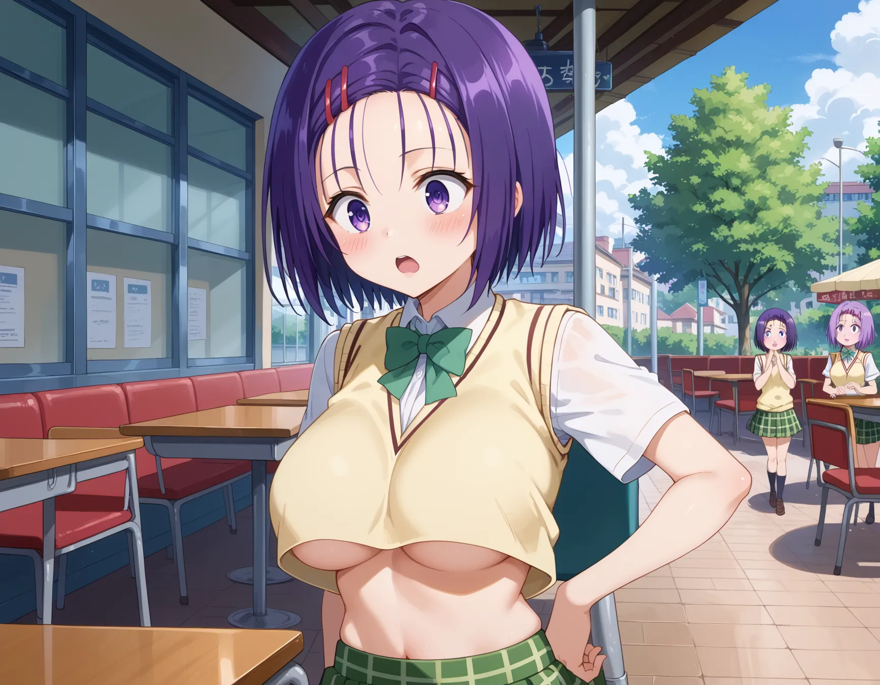 【「学制服」AIエロ画像（イラスト・アニメ・二次元風）4855枚まとめ！(38ページ目)のエロ画像25枚目