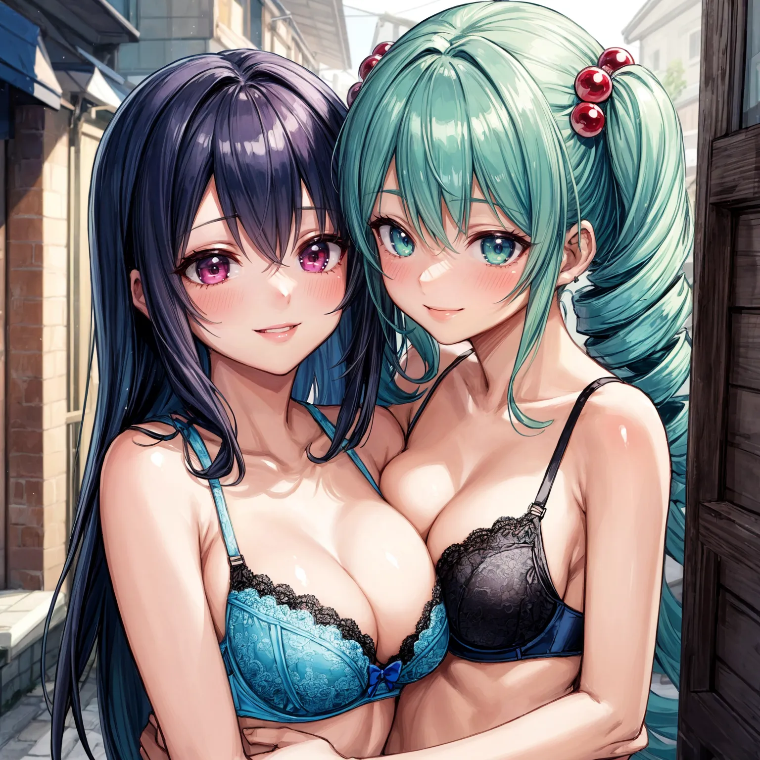 【「下着（ブラジャー・パンティ）」AIエロ画像（イラスト・アニメ・二次元風）15996枚まとめ！(127ページ目)のエロ画像21枚目