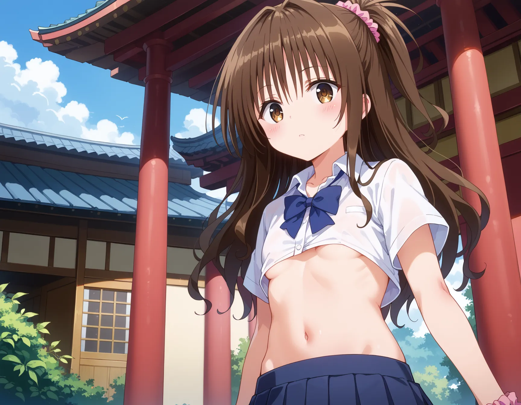 【「学制服」AIエロ画像（イラスト・アニメ・二次元風）4855枚まとめ！(38ページ目)のエロ画像19枚目