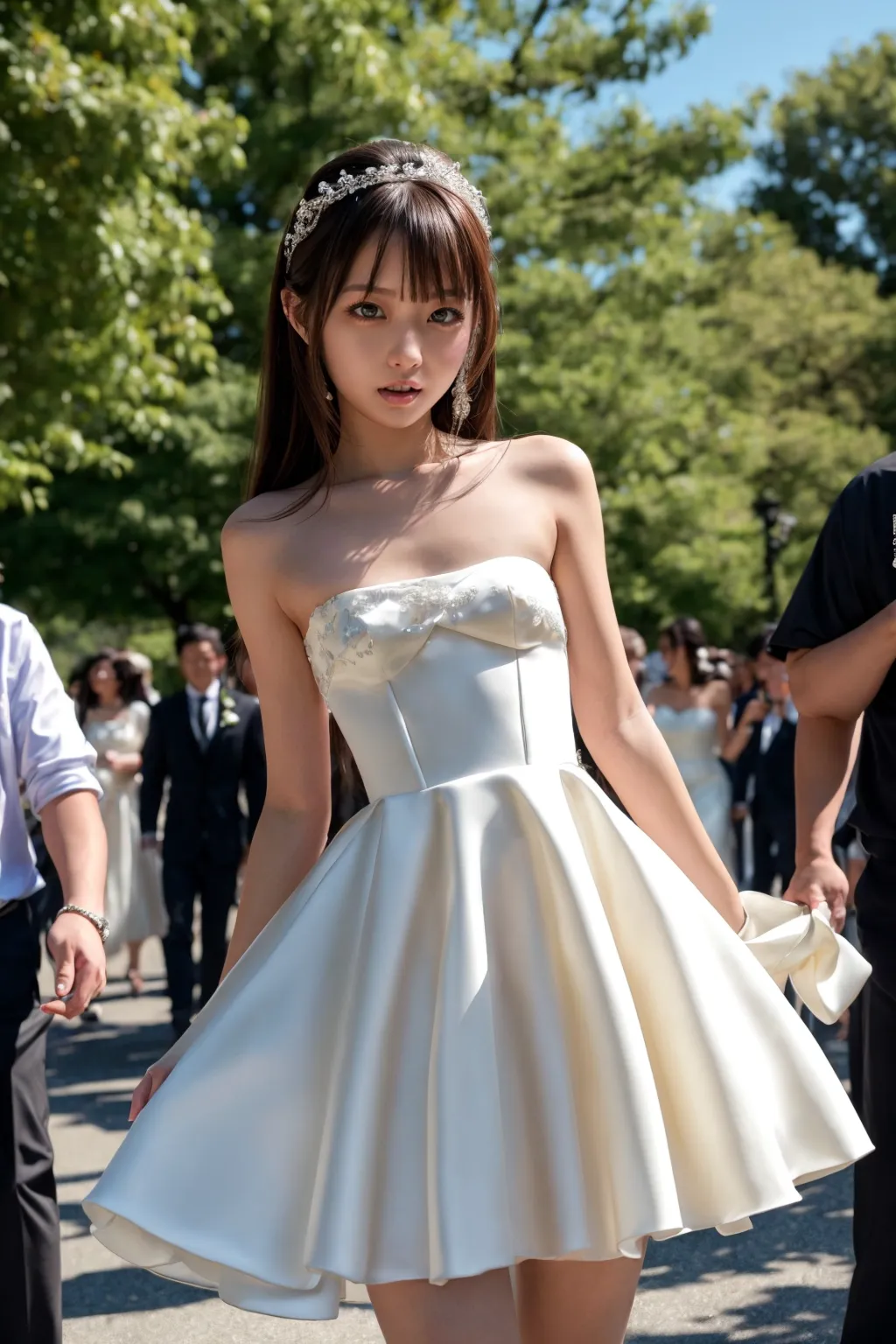 【「貧乳×ウェディングドレス」AIエロ画像（リアル・実写・フォト風）423枚まとめ！(3ページ目)のエロ画像28枚目
