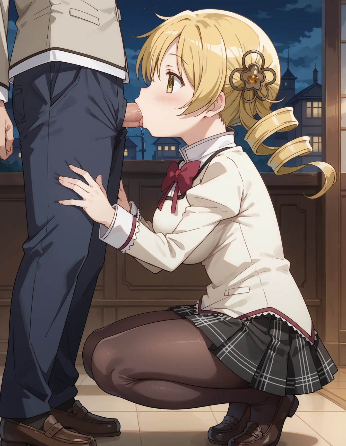 【「学制服」AIエロ画像（イラスト・アニメ・二次元風）4855枚まとめ！(38ページ目)のエロ画像3枚目