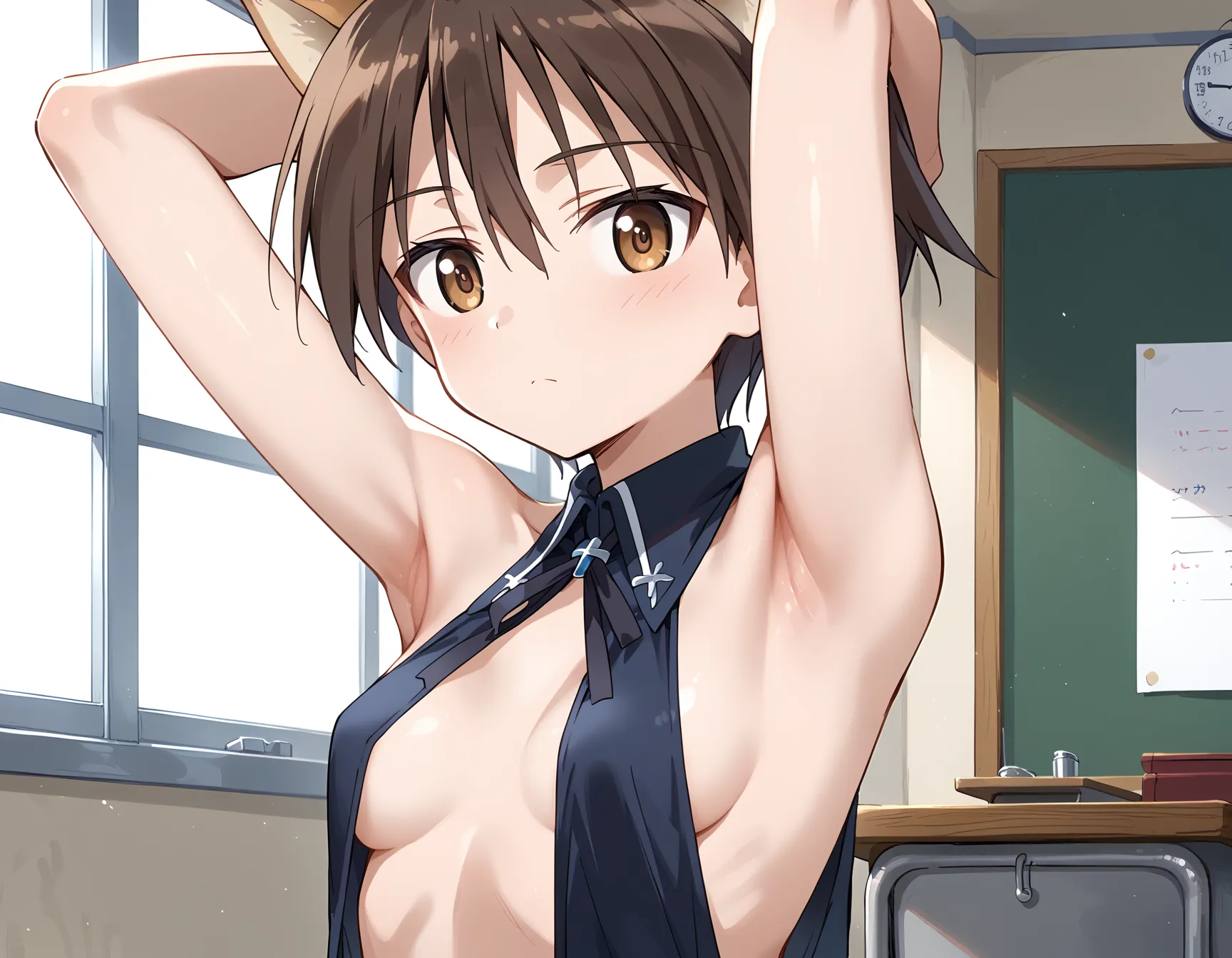 【「腋・脇」AIエロ画像（イラスト・アニメ・二次元風）4705枚まとめ！(37ページ目)のエロ画像15枚目
